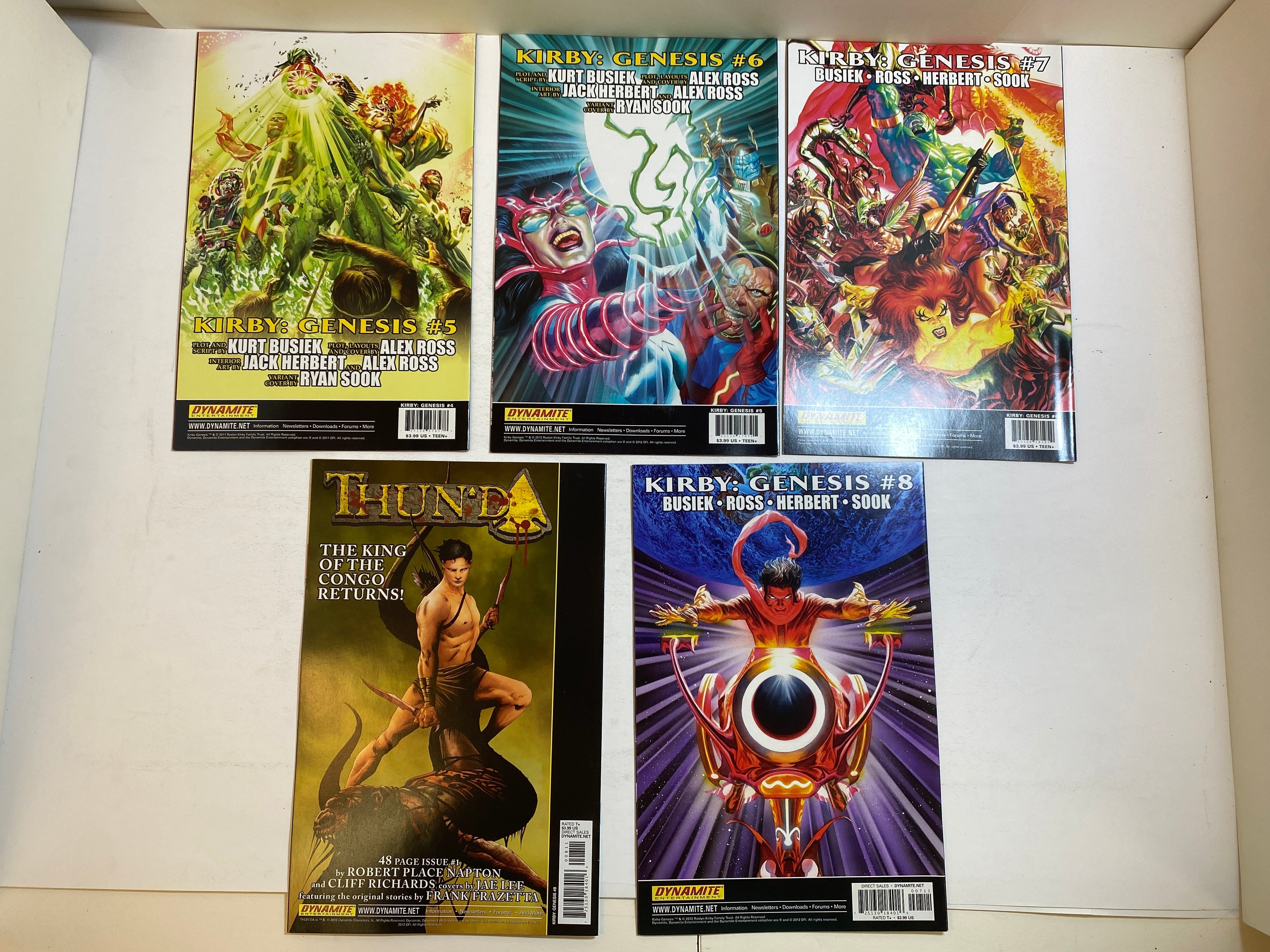 Lot of 11 Kirby Genesis Dynamite Comics 2011-2012