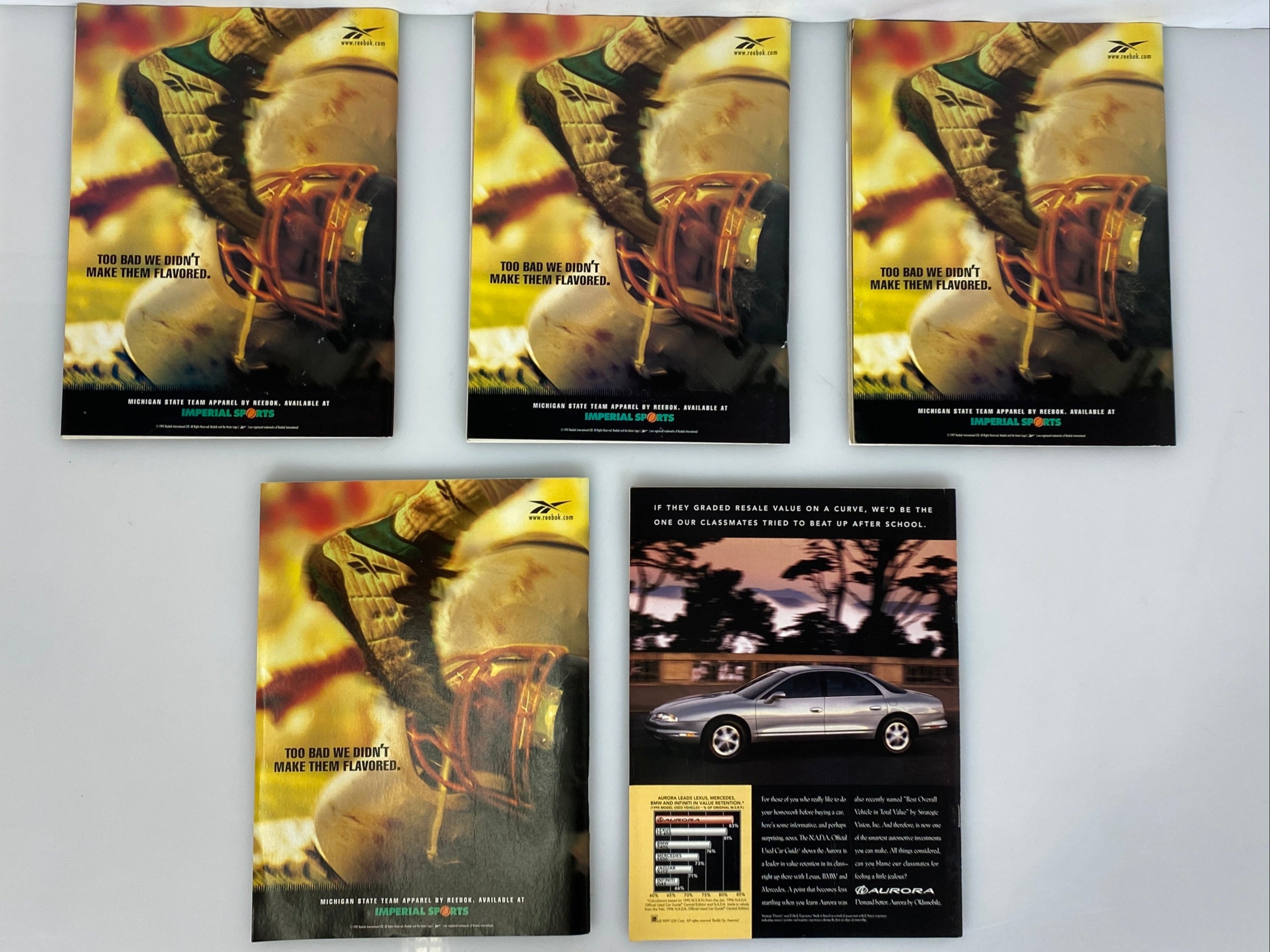 Lot of 11 Michigan State MSU Football Programs 1994-1996