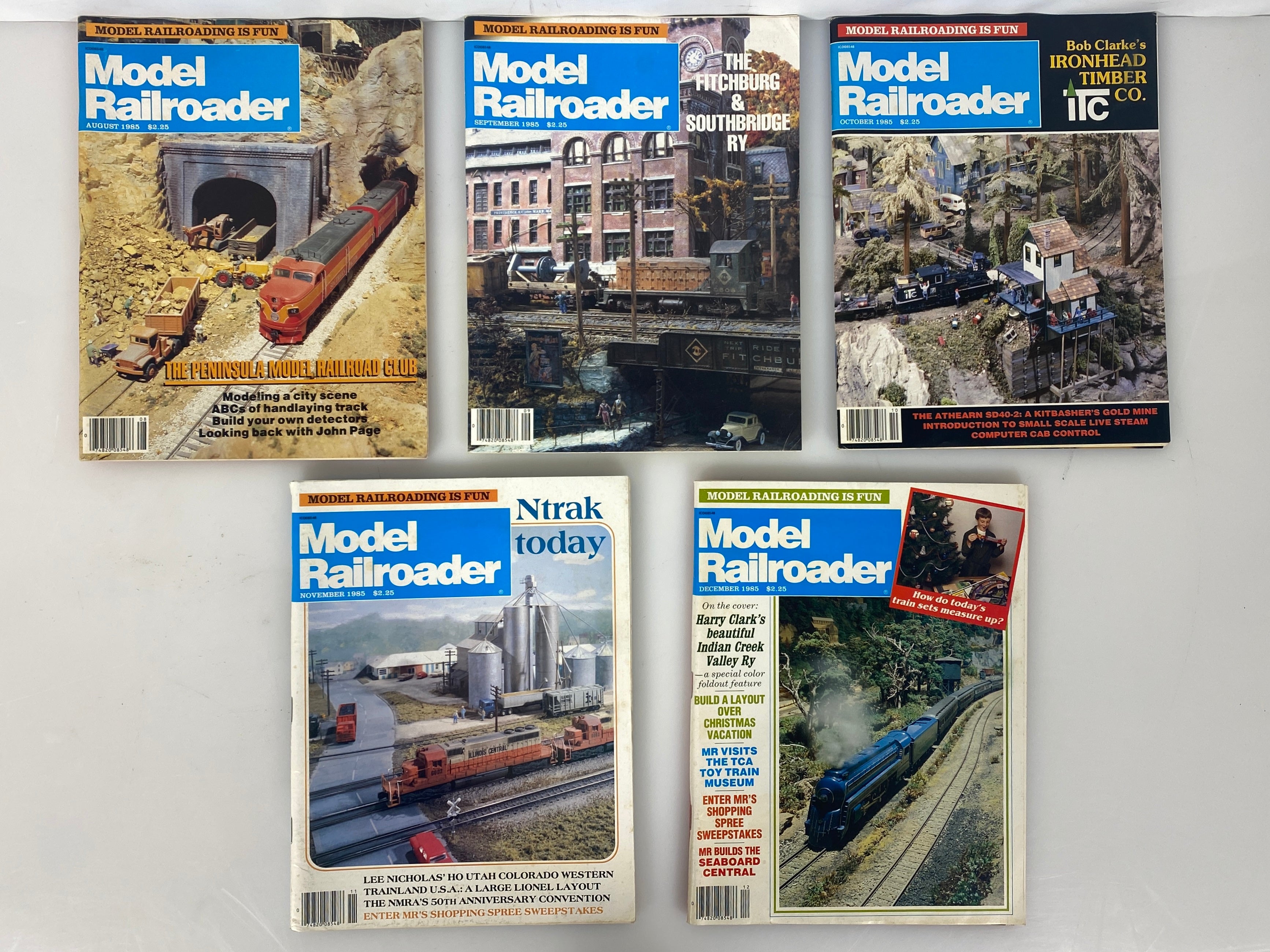 Lot of 11 Model Railroader Magazine (1985, Missing July)