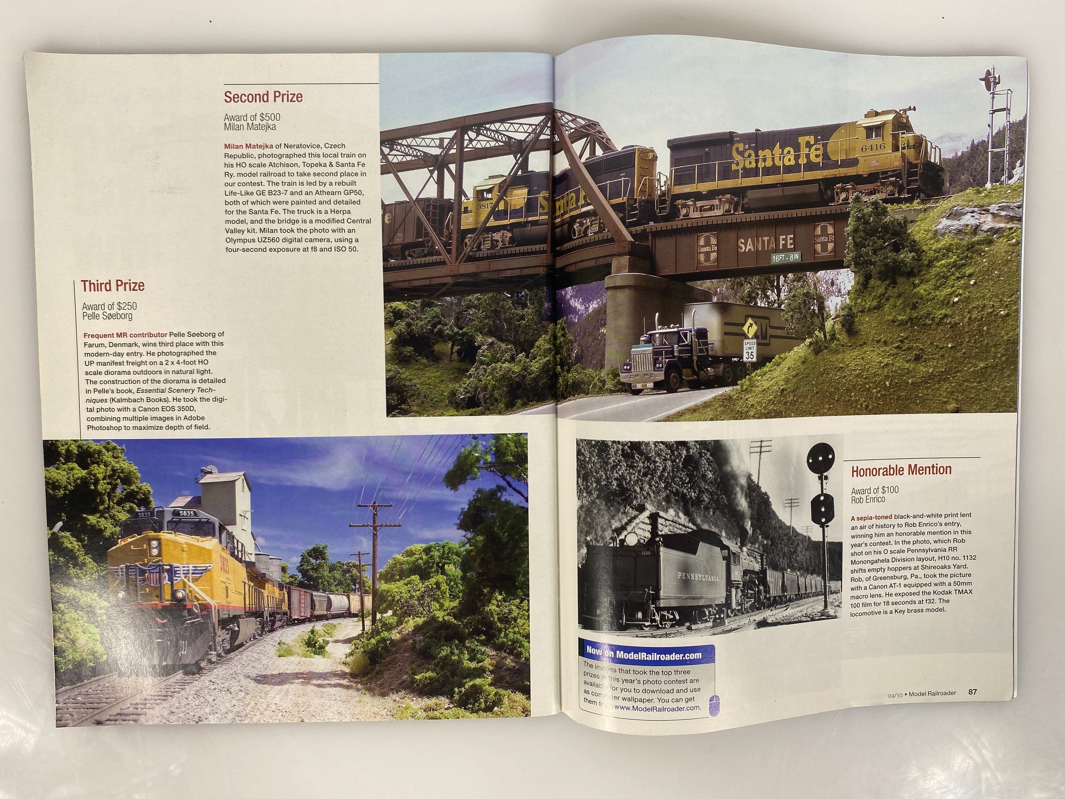 Lot of 11 Model Railroader Magazine (2010, Missing September)