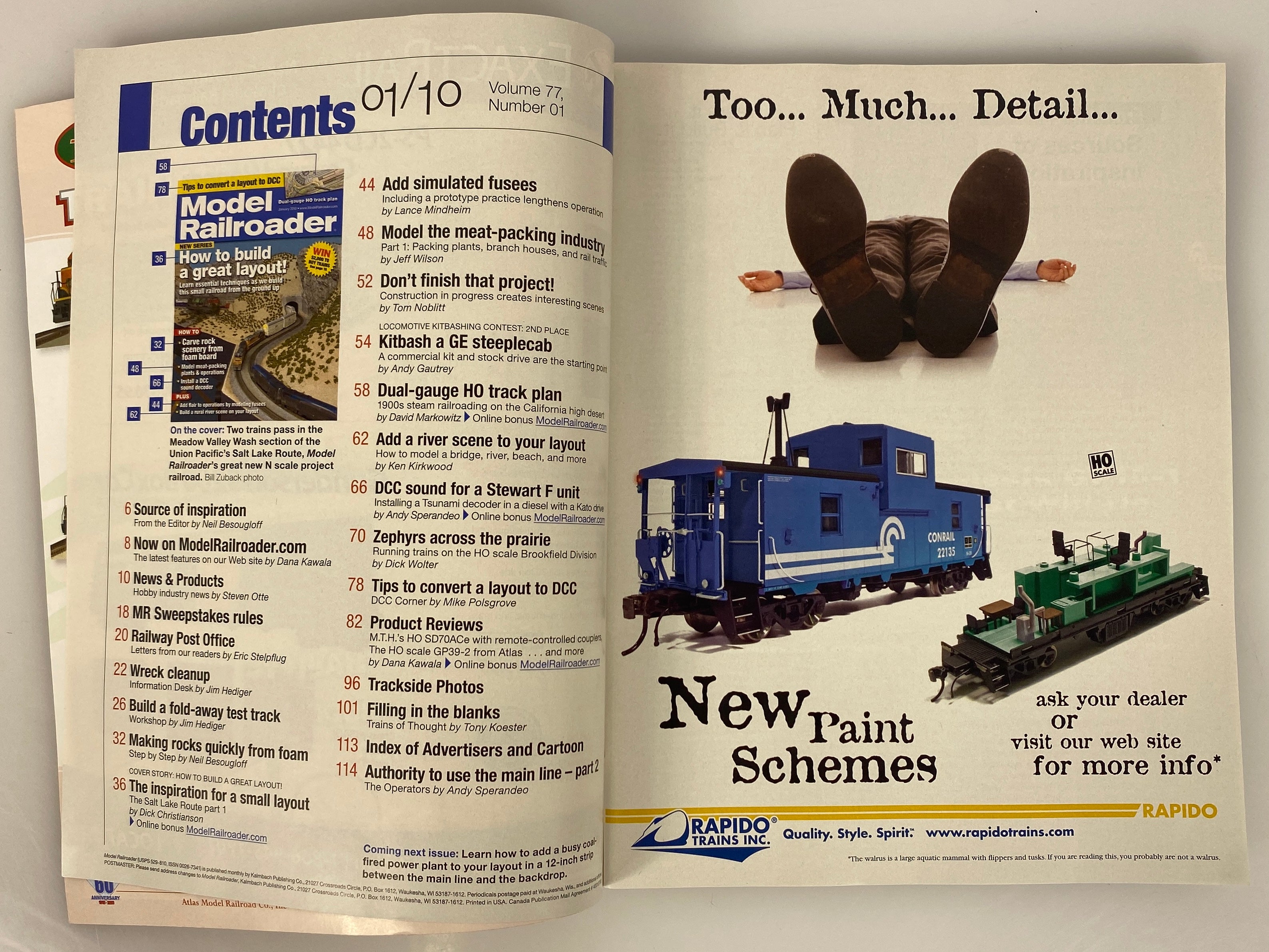 Lot of 11 Model Railroader Magazine (2010, Missing September)