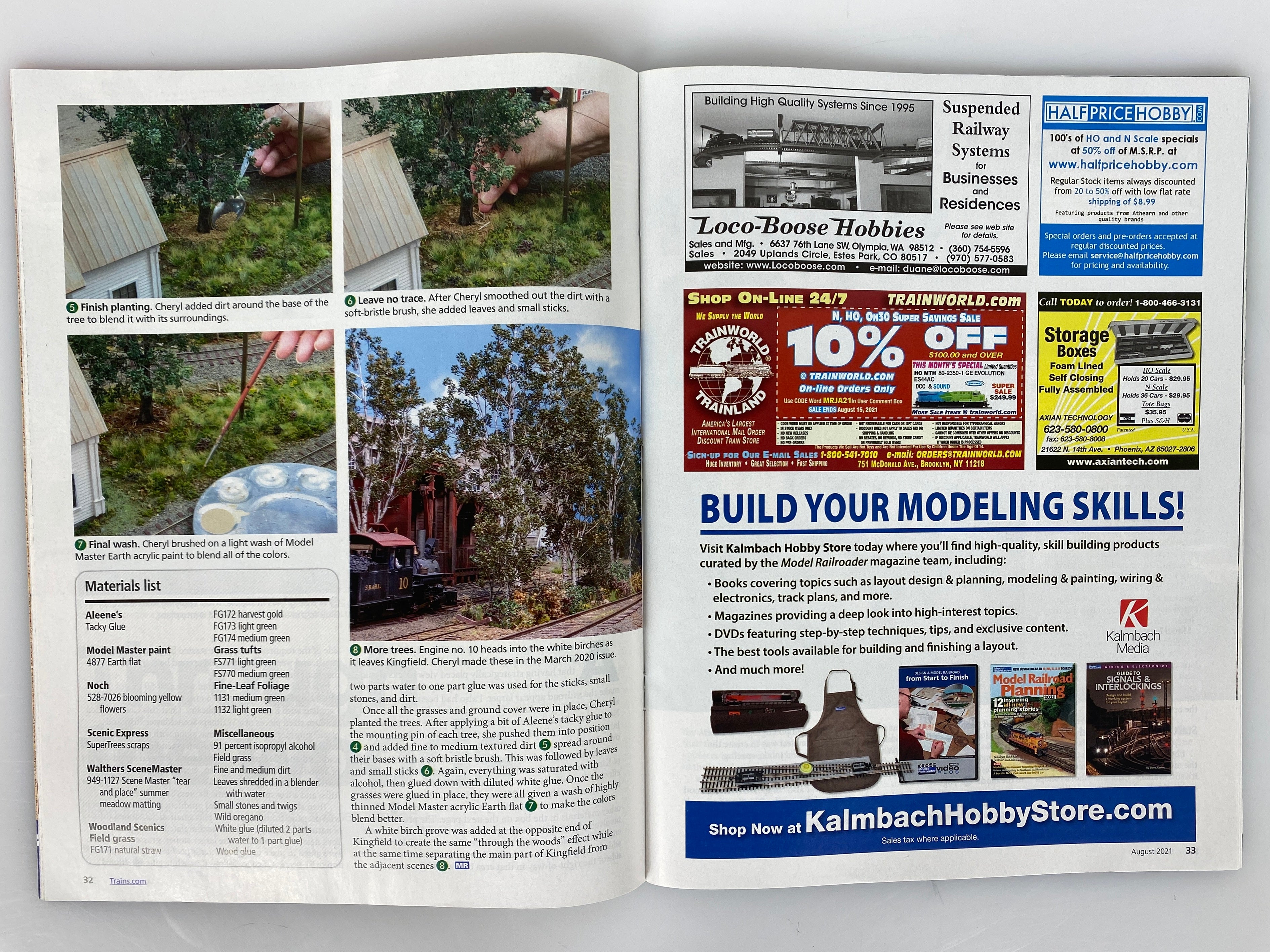 Lot of 11 Model Railroader Magazine (2021, Missing January)