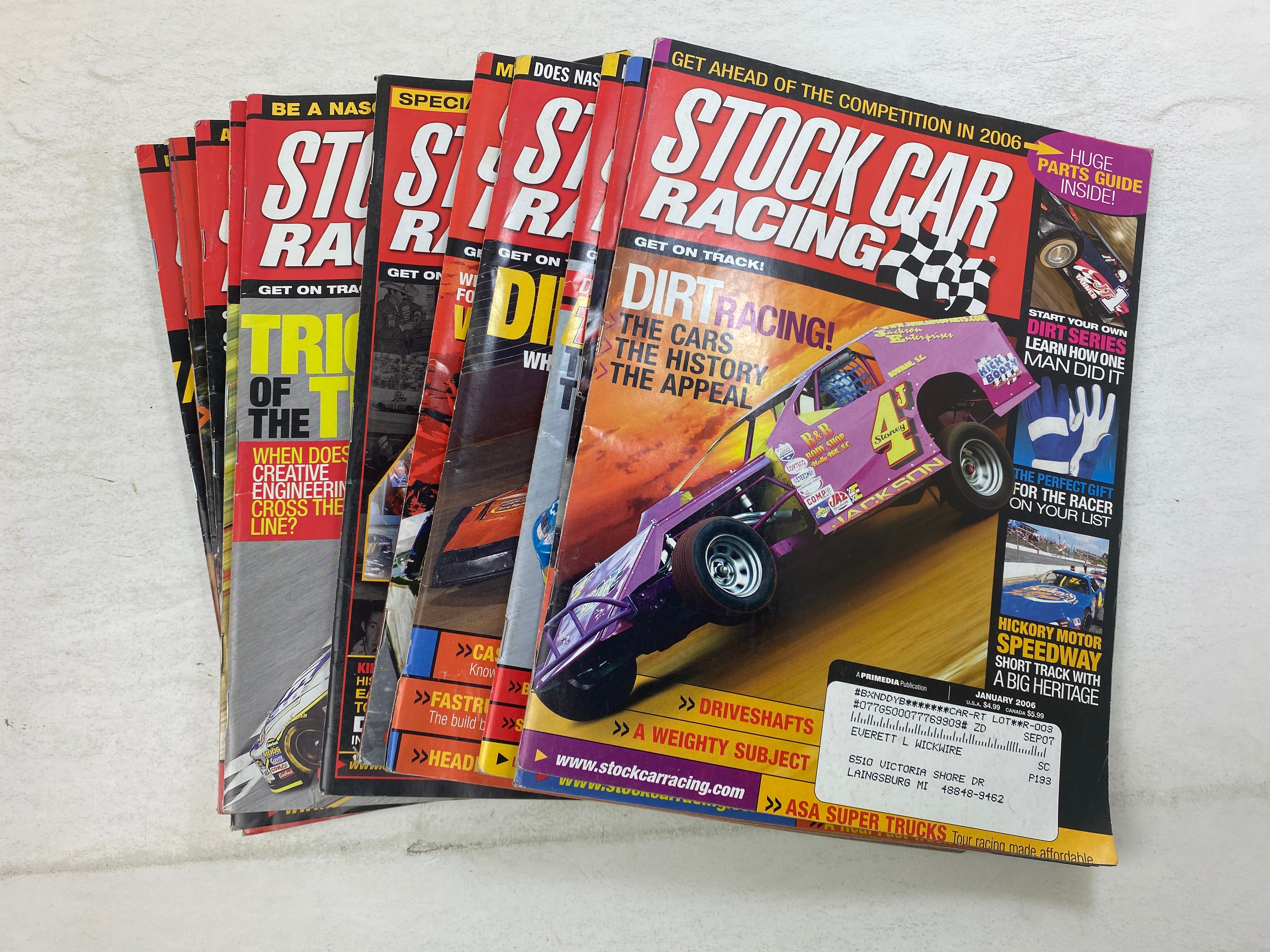 Lot of 11 Stock Car Racing Magazine 2006