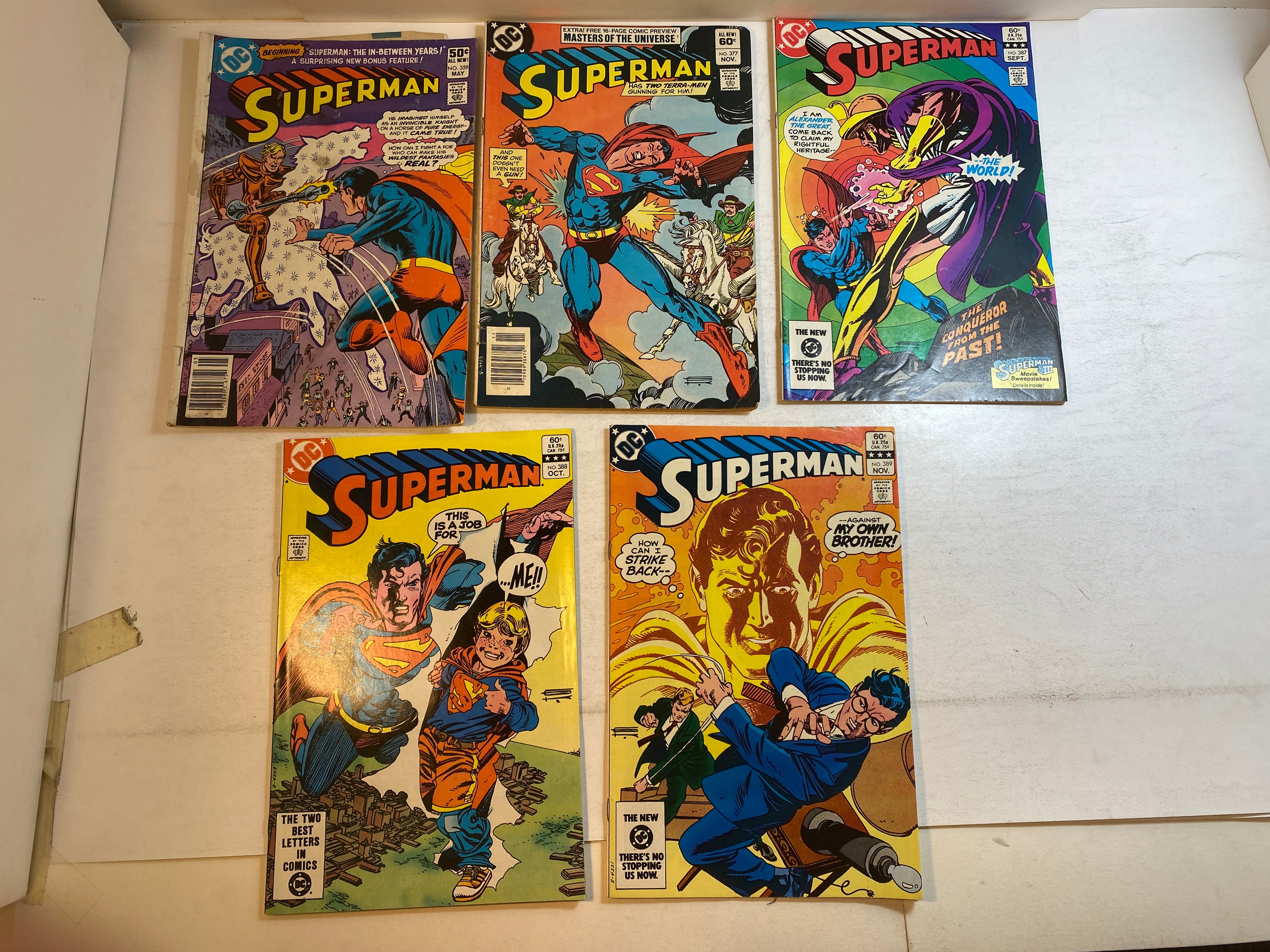 Lot of 11 Superman DC Comics 1981-1983