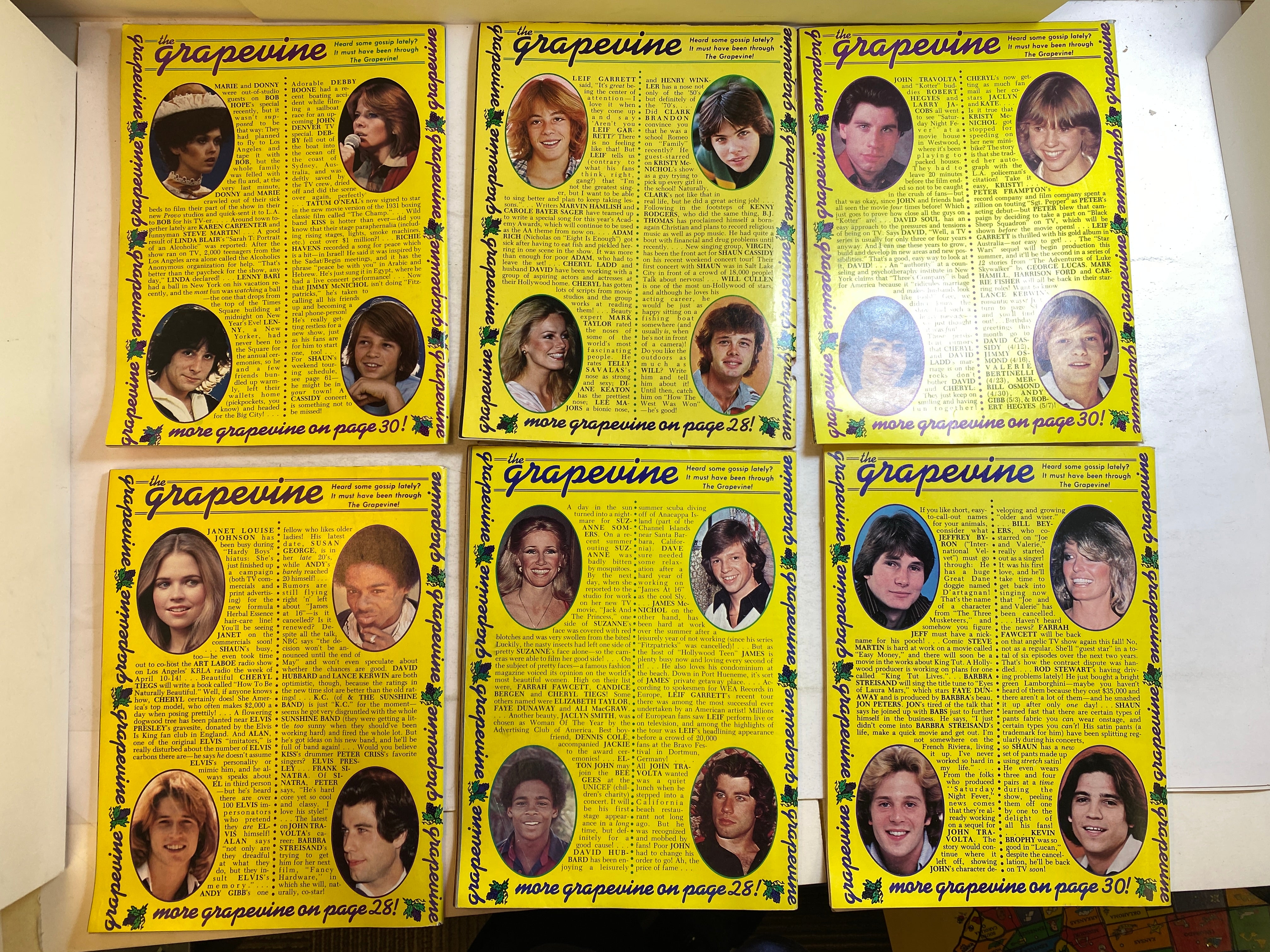 Lot of 11 Tiger Beat Star Magazines 1978-1979