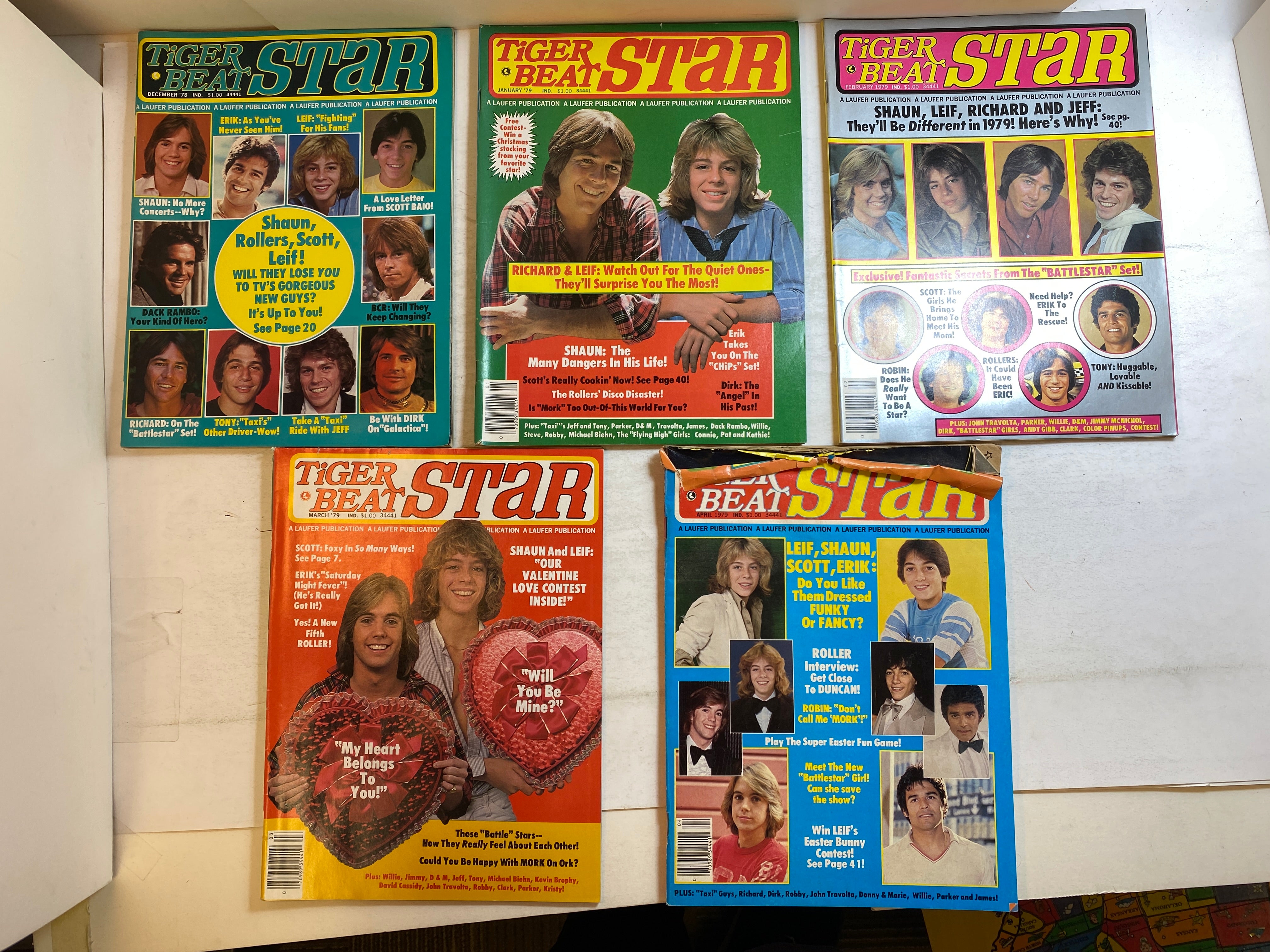 Lot of 11 Tiger Beat Star Magazines 1978-1979