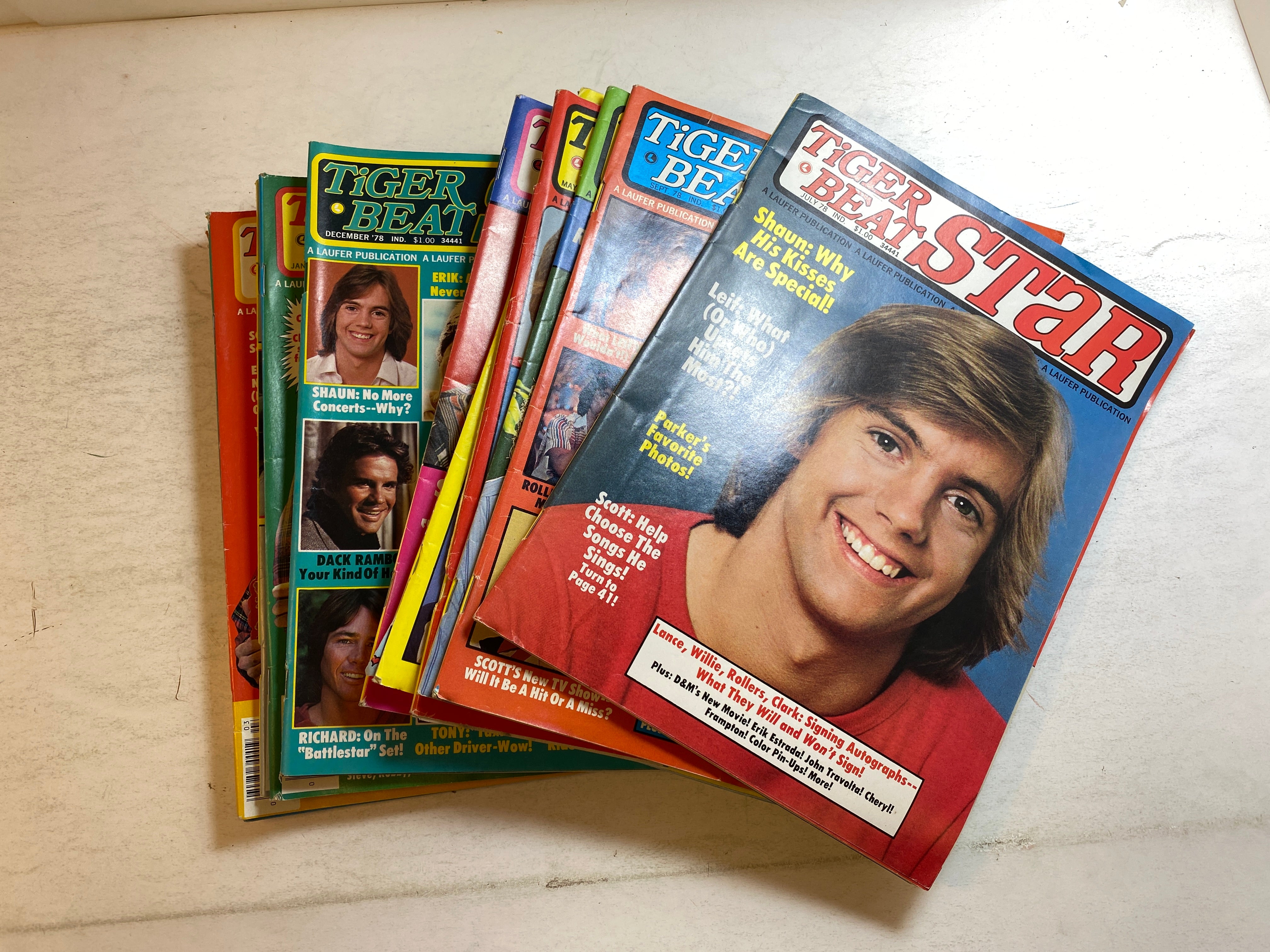 Lot of 11 Tiger Beat Star Magazines 1978-1979
