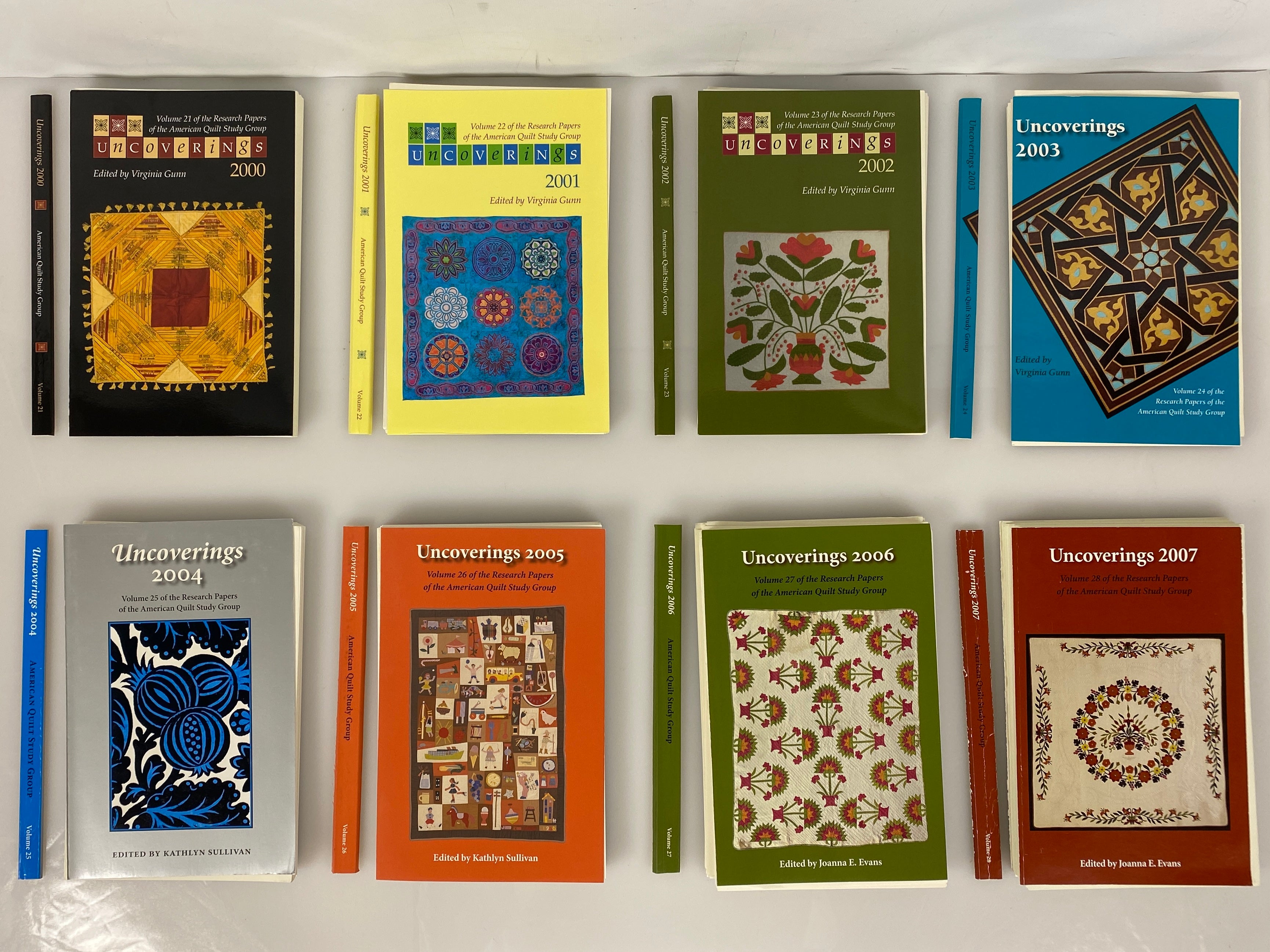 Lot of 11 Uncoverings: American Quilt Study Group (2000s) Unbound
