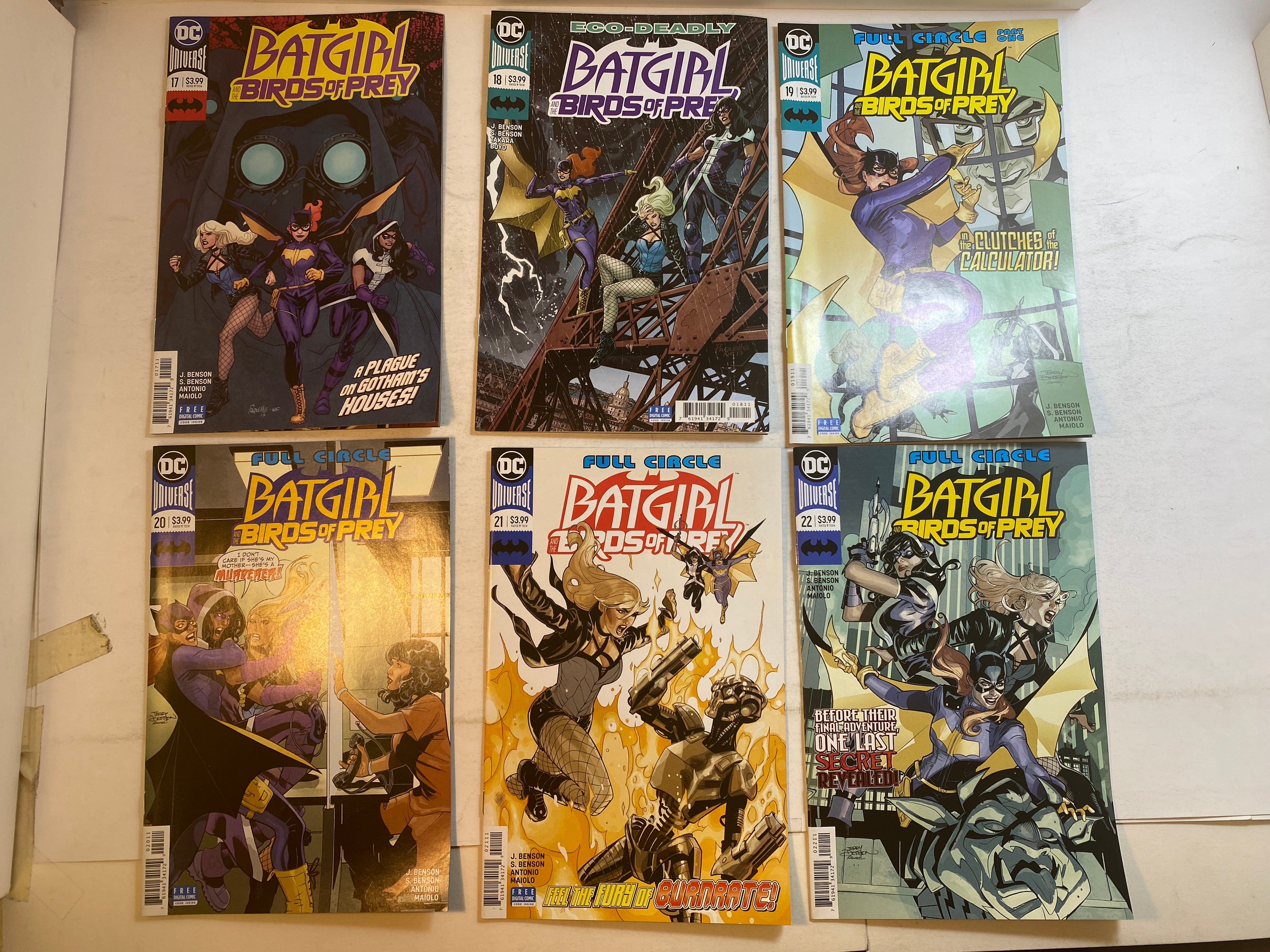 Lot of 12 Batgirl Birds of Prey DC Comics 11-22 2017-2018