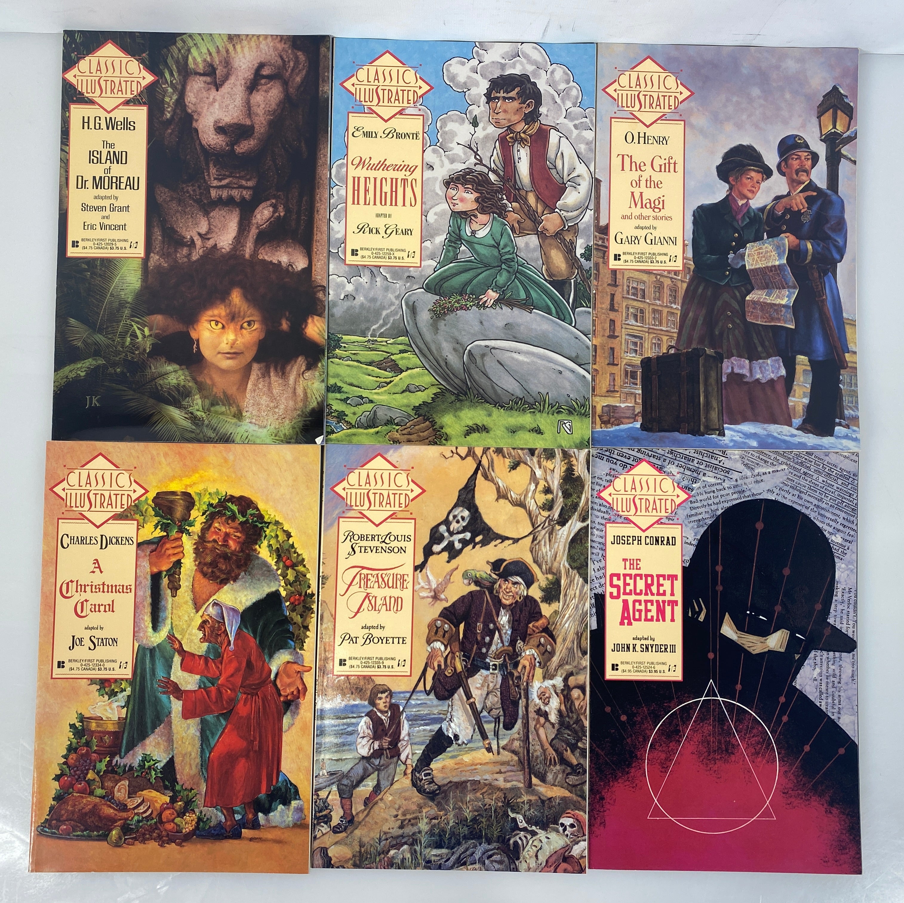 Lot of 12 Classics Illustrated Graphic Novels 12-26 1990-1991
