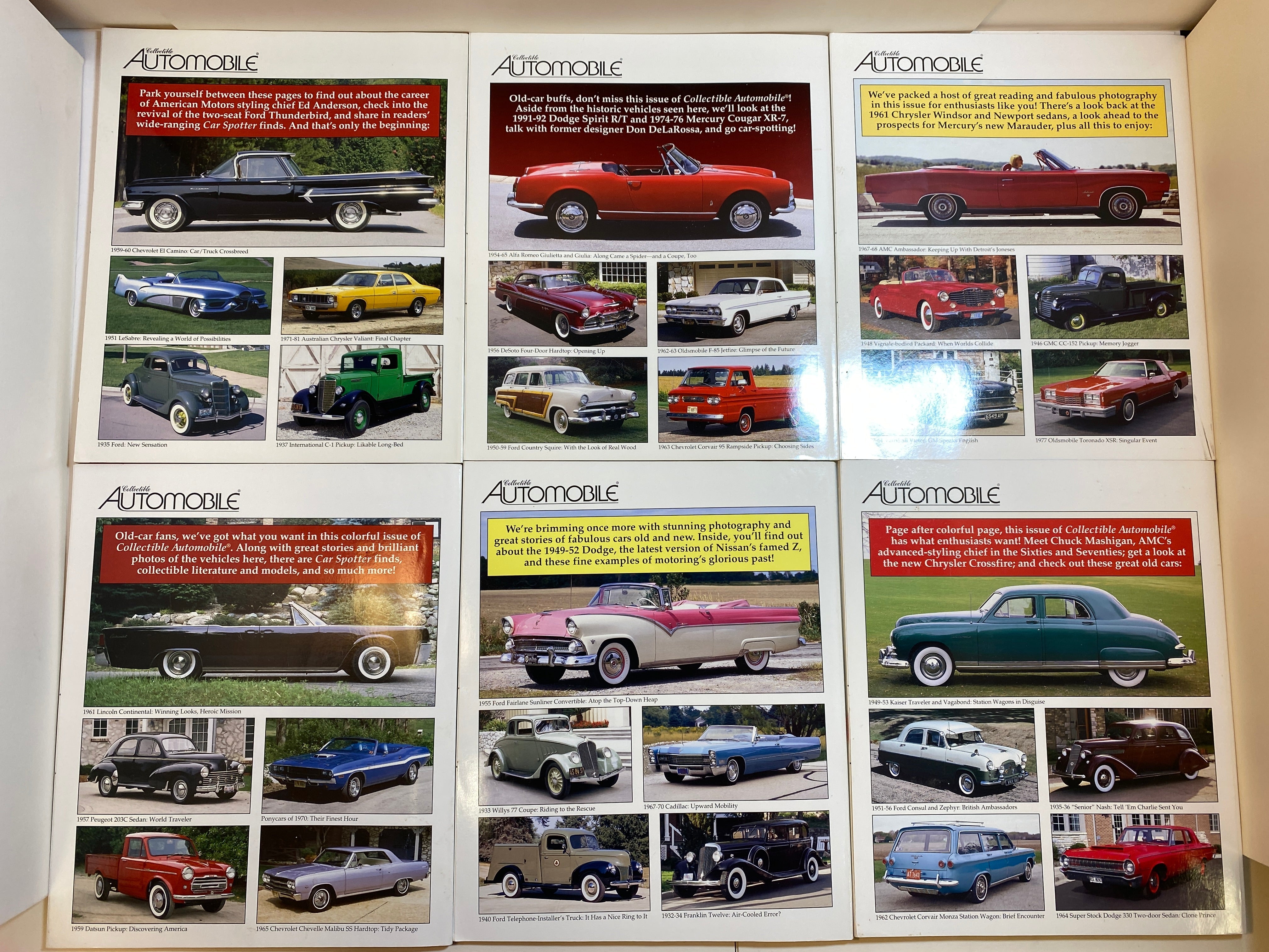 Lot of 12 Collectible Automobile Magazine 2003-2004