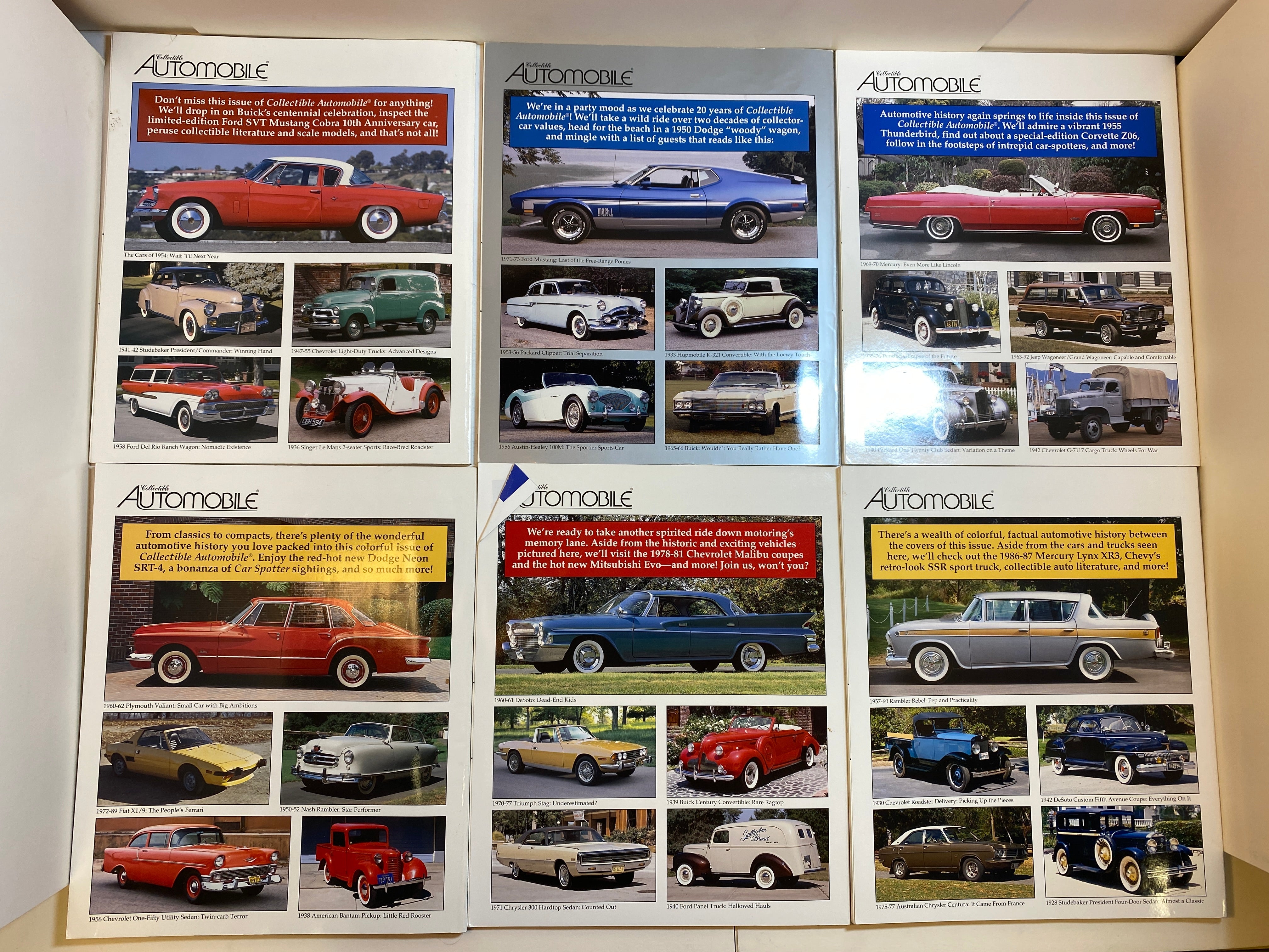 Lot of 12 Collectible Automobile Magazine 2003-2004