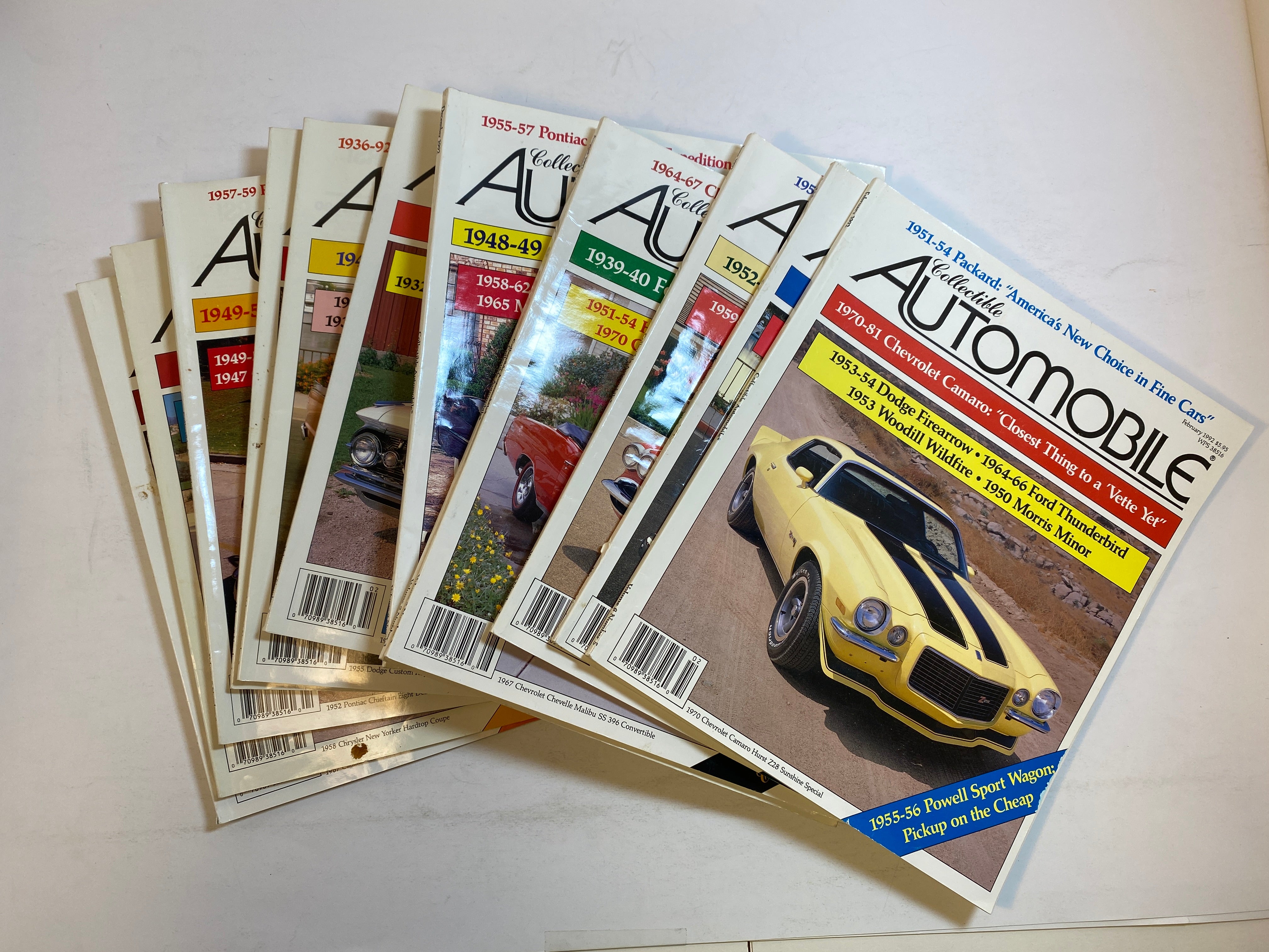 Lot of 12 Collectible Automobile Magazines 1991-1992