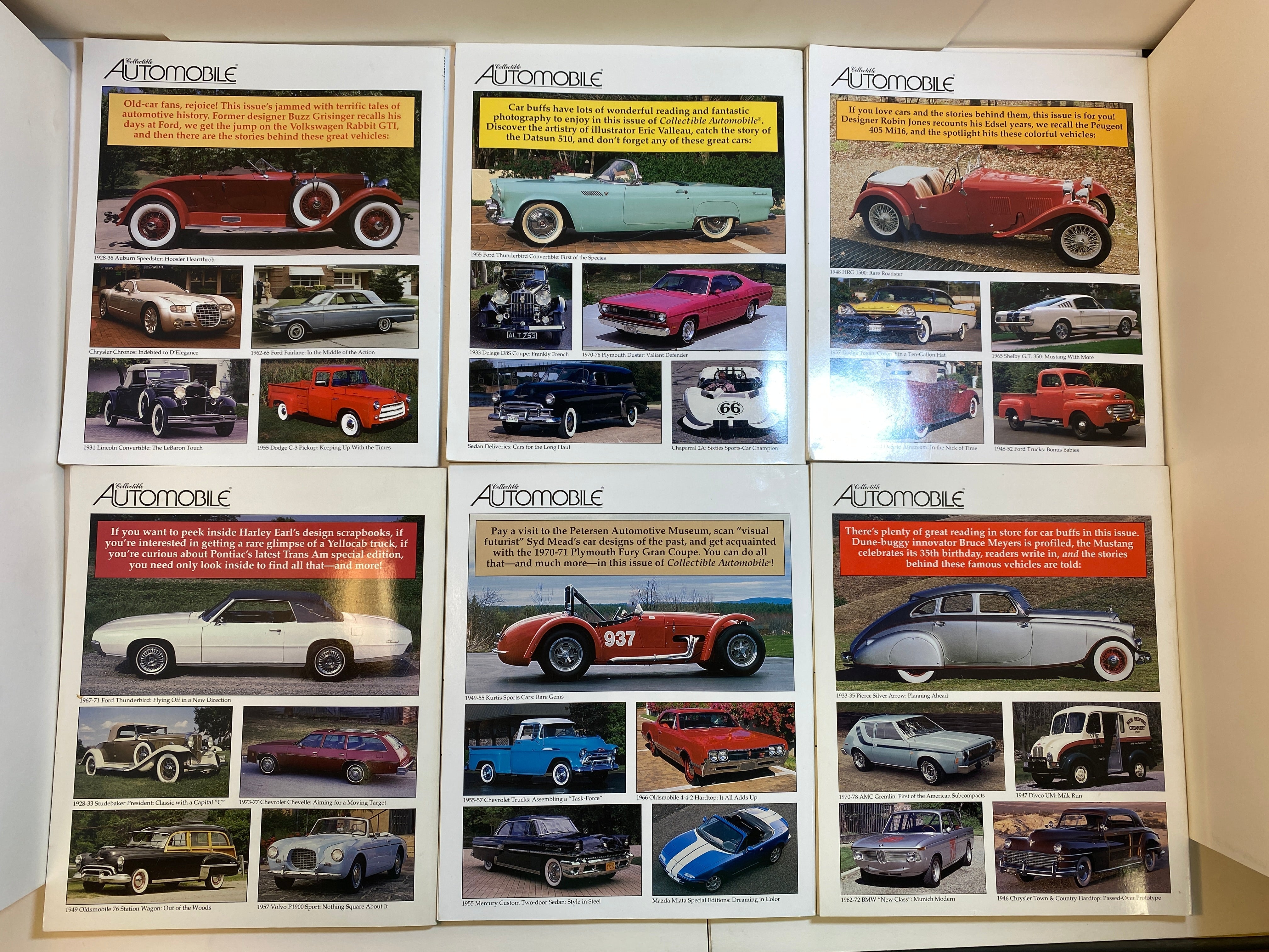 Lot of 12 Collectible Automobile Magazines 1999-2000