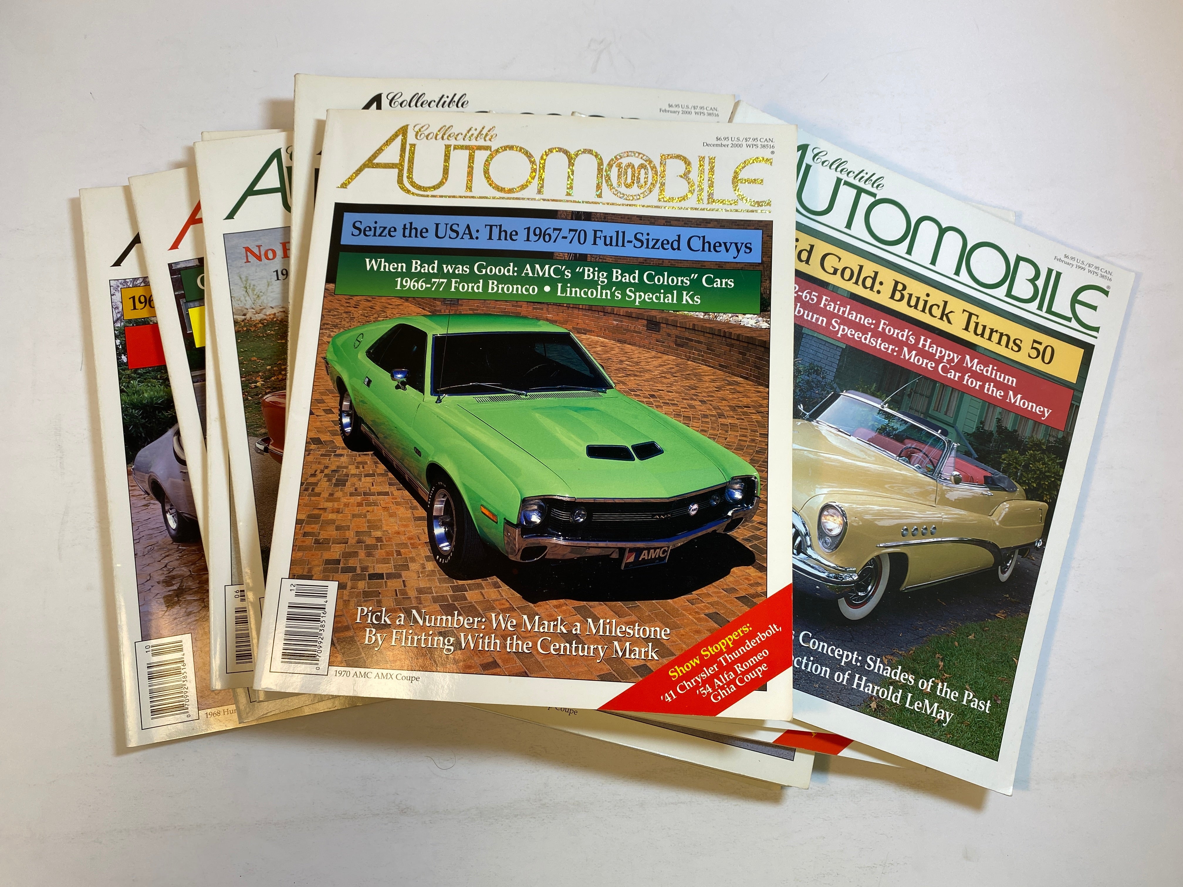 Lot of 12 Collectible Automobile Magazines 1999-2000