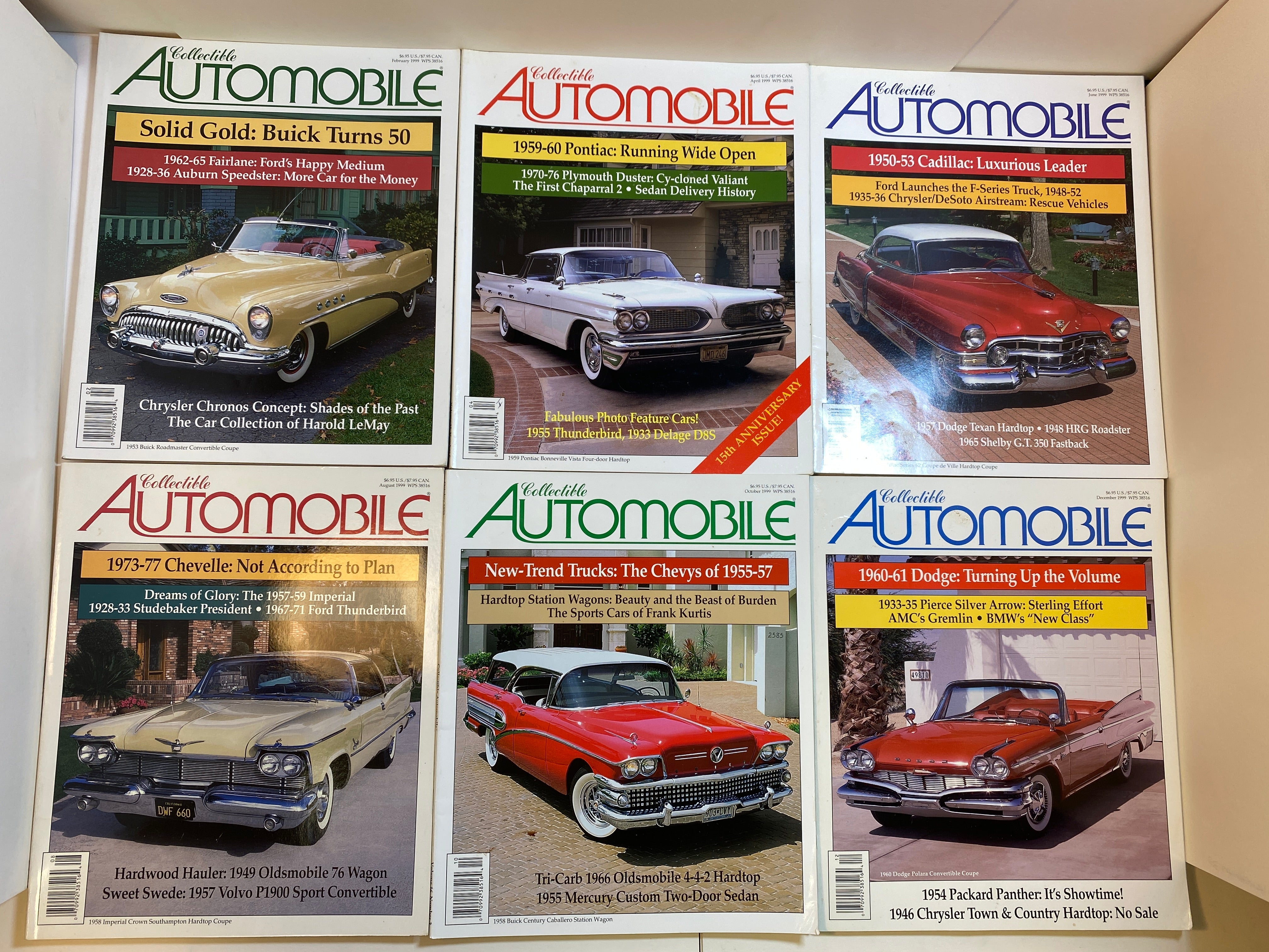 Lot of 12 Collectible Automobile Magazines 1999-2000