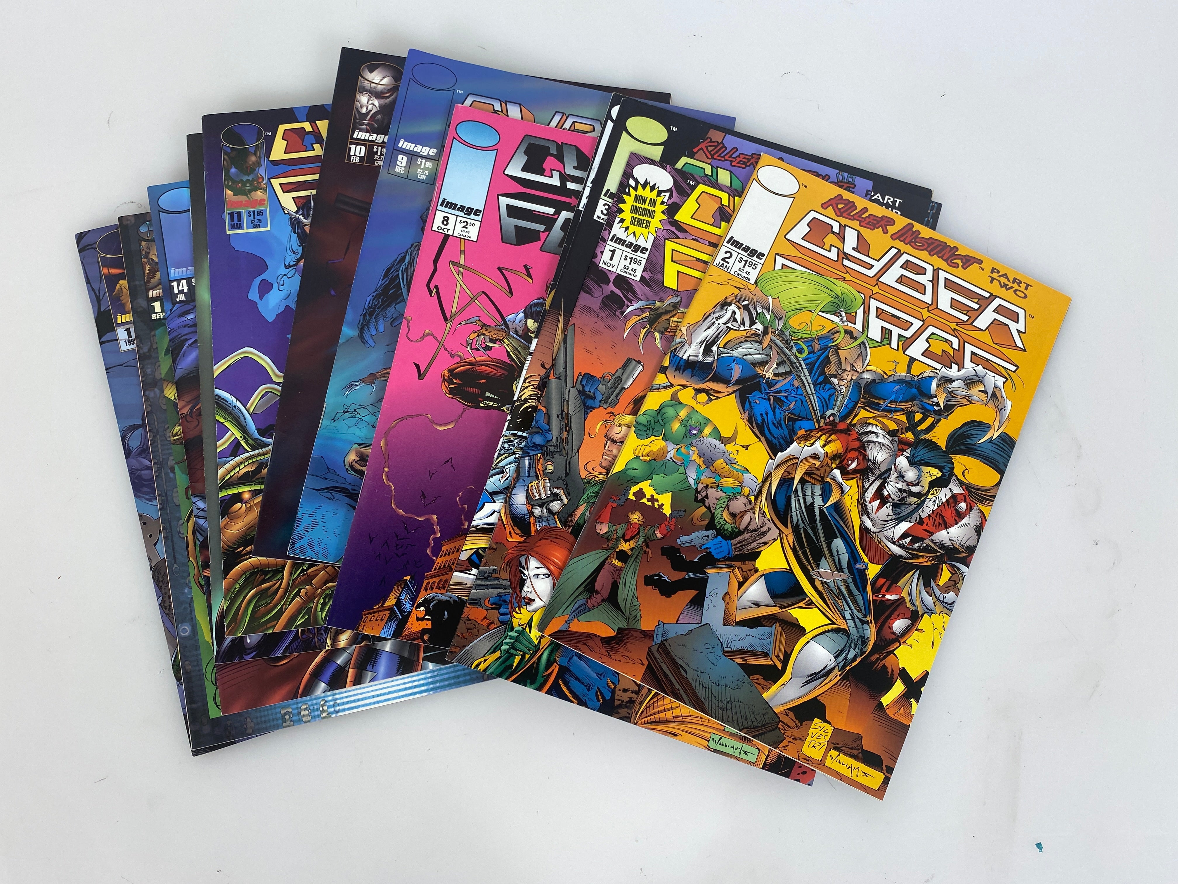 Lot of 12 Cyber Force Image Comics 1993-1995