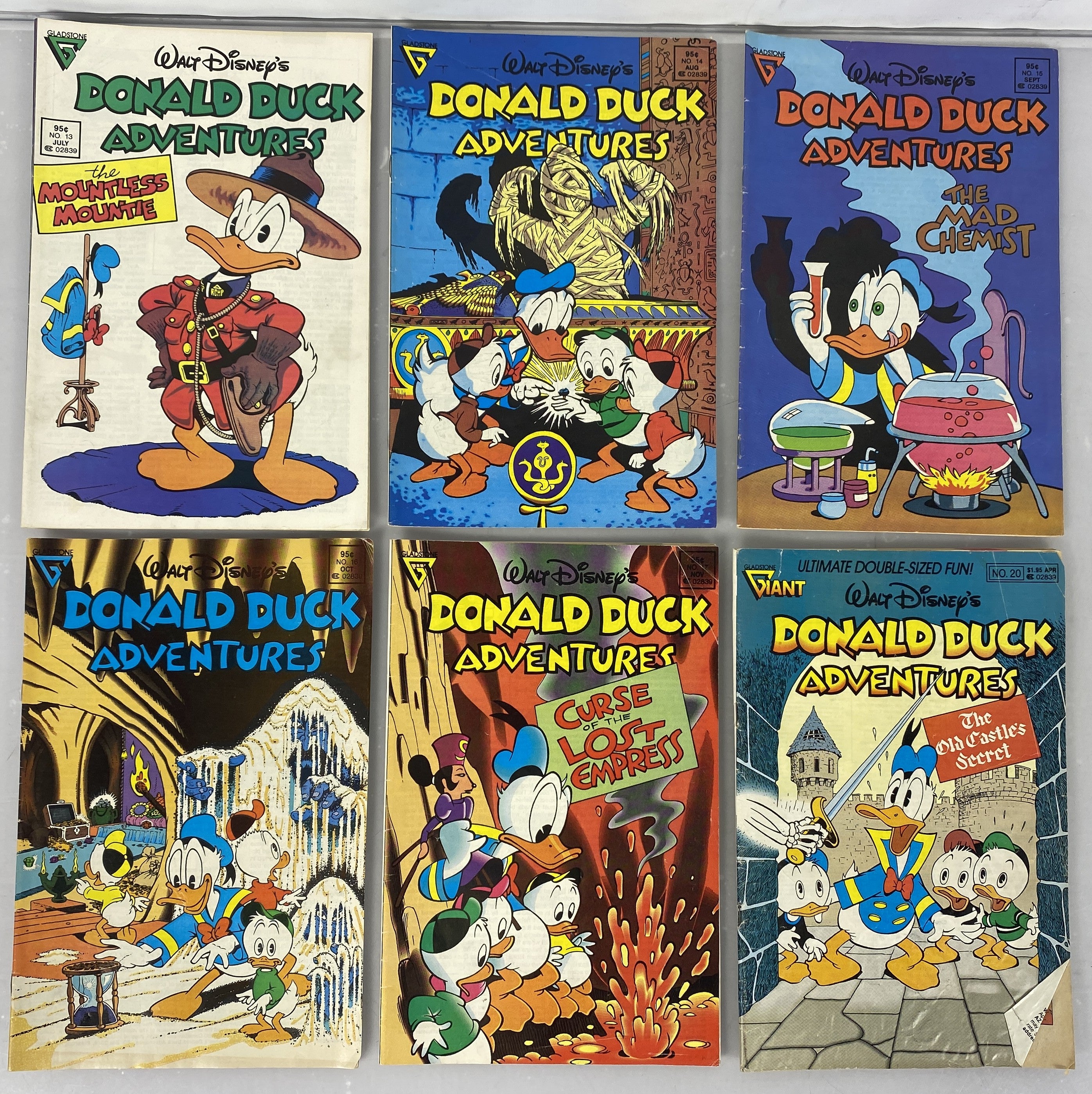 Lot of 12 Donald Duck Adventures Gladstone Comics 1987-1990
