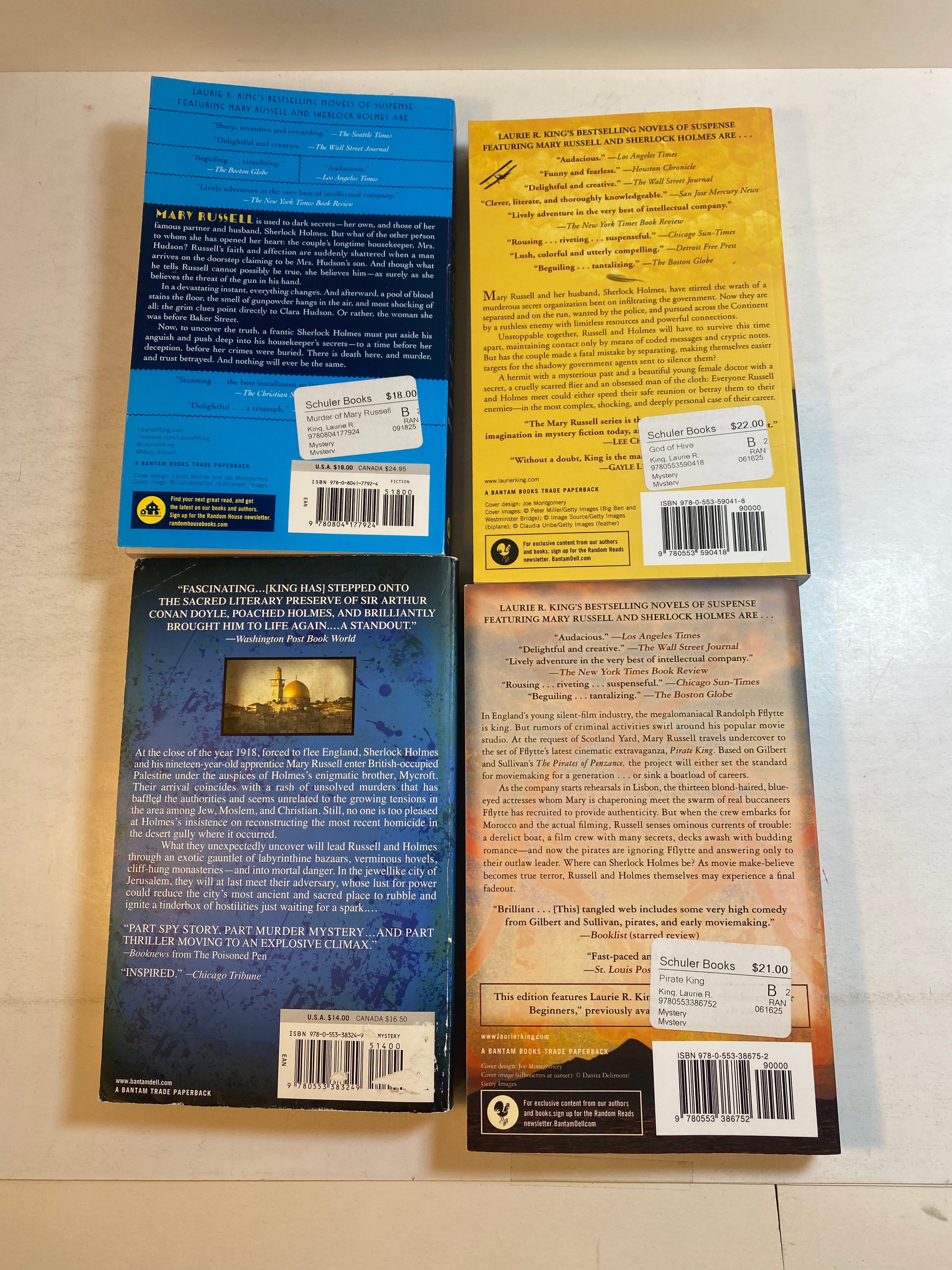 Lot of 12 Laurie King Mary Russel Sherlock Holmes Mystery Books 1998-2019