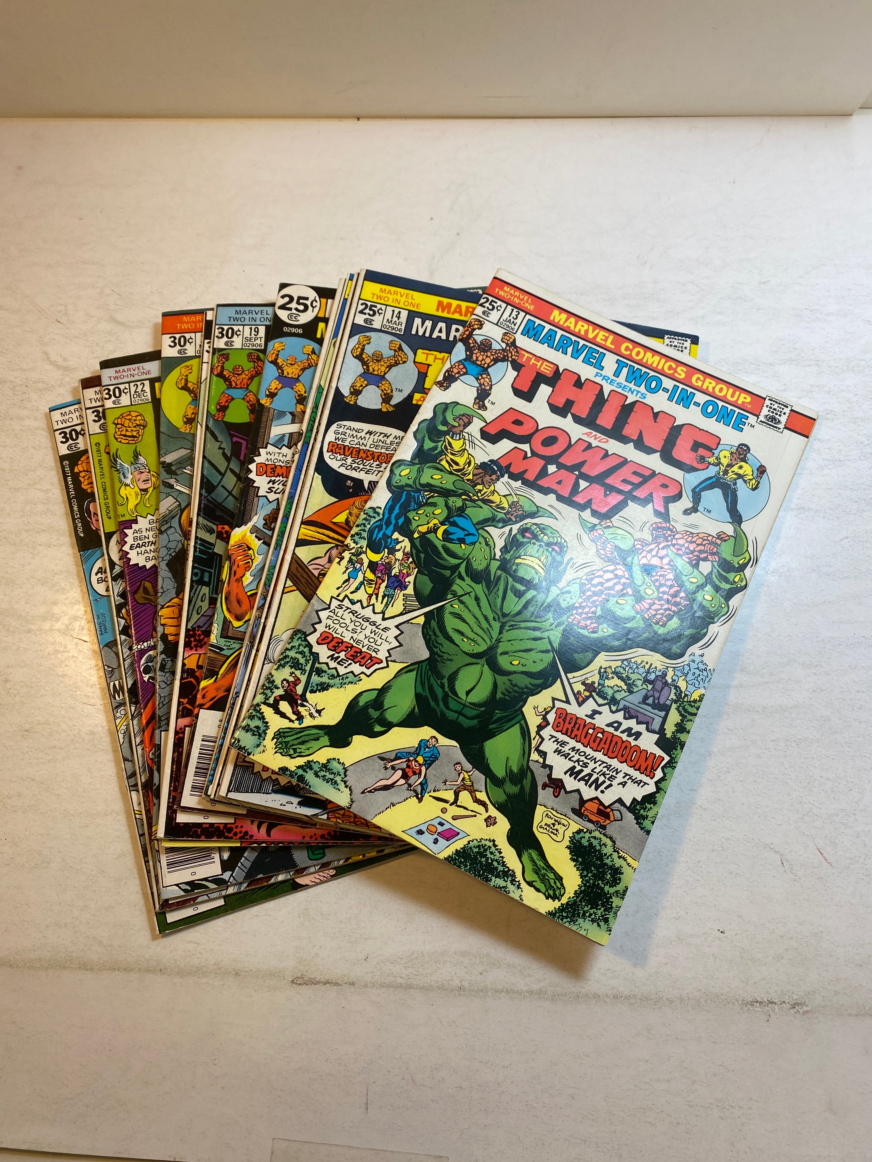 Lot of 12 Marvel Two in One Comics 1975-1977
