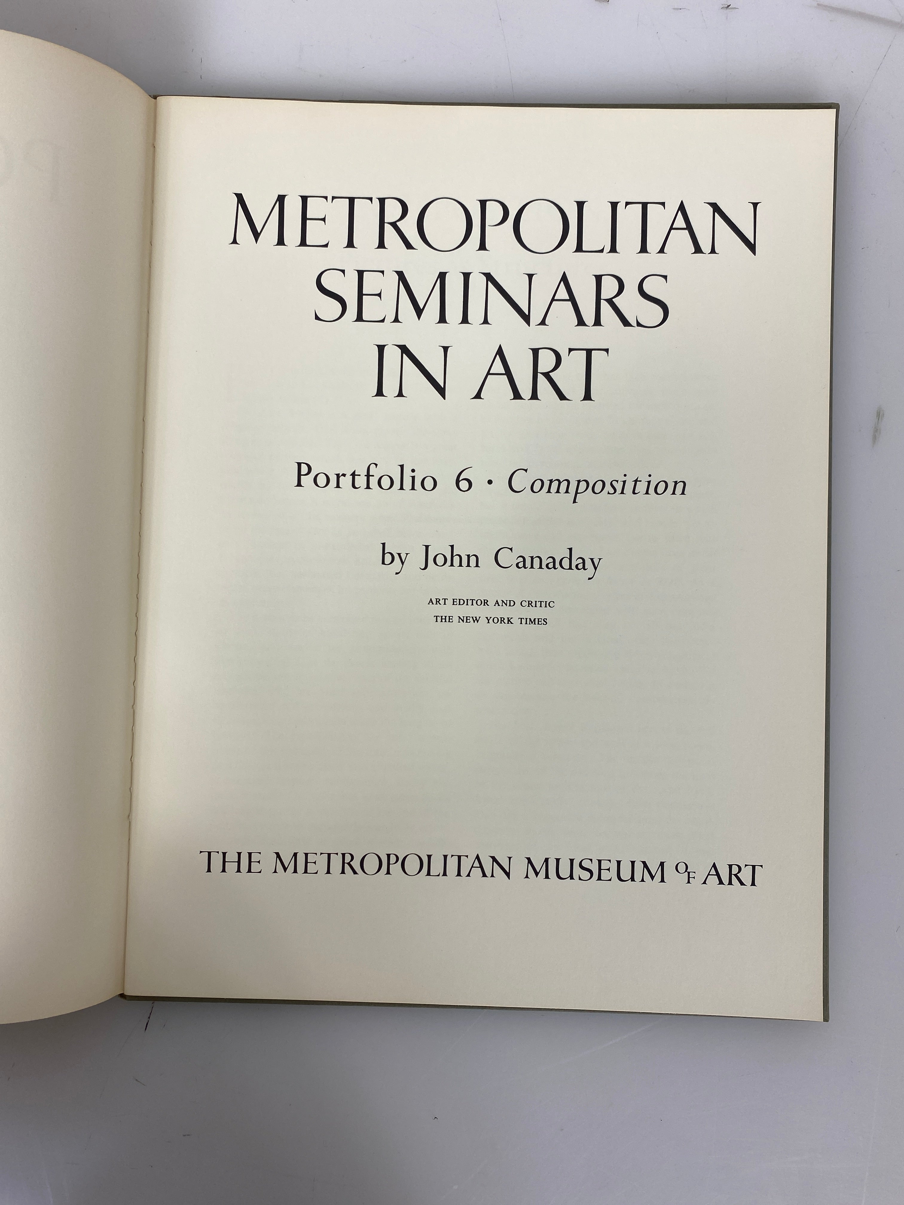 Lot of 12: Metropolitan Seminar in Arts by Canaday 1-12 1956-59 HC