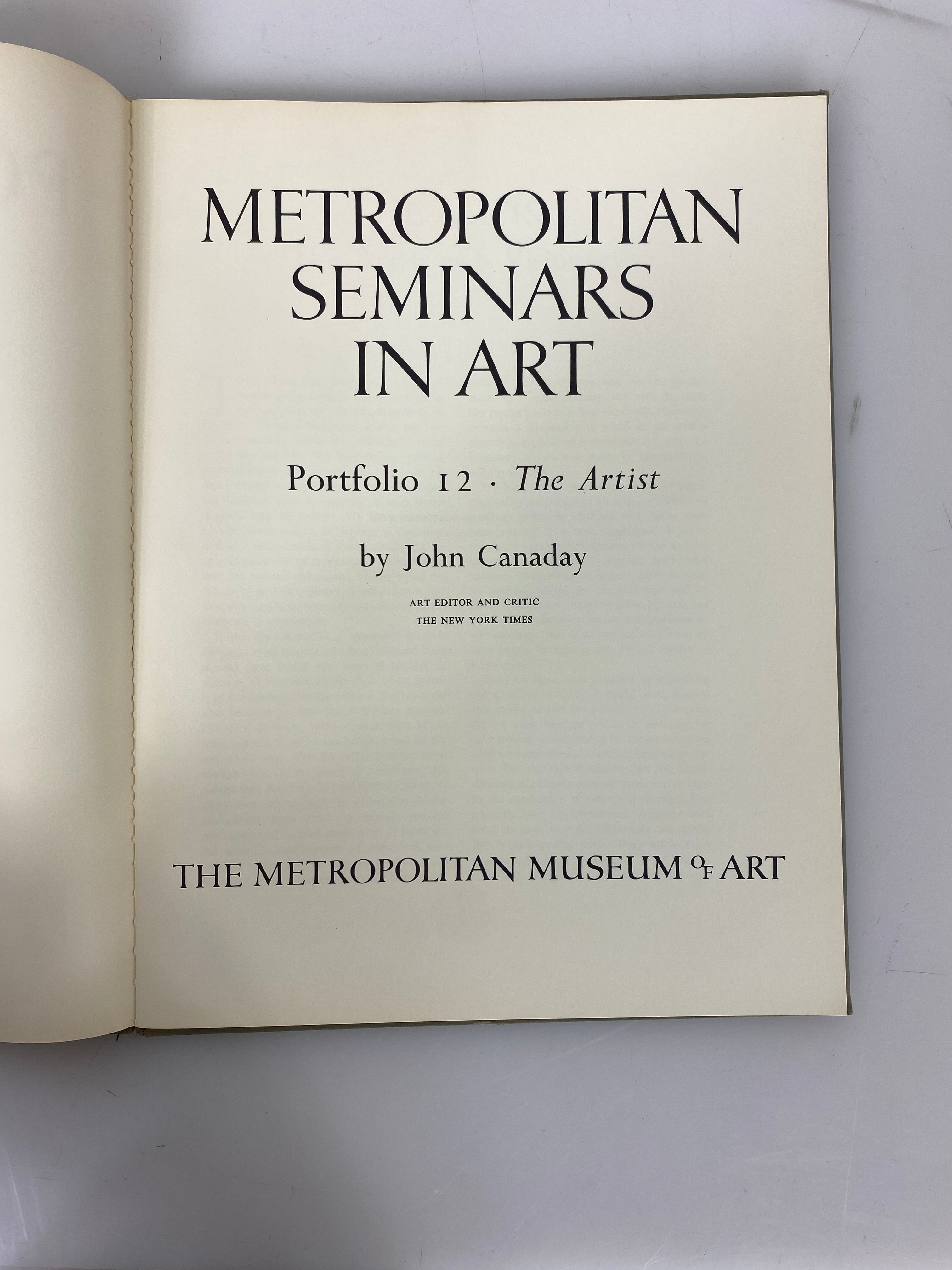 Lot of 12: Metropolitan Seminar in Arts by Canaday 1-12 1956-59 HC