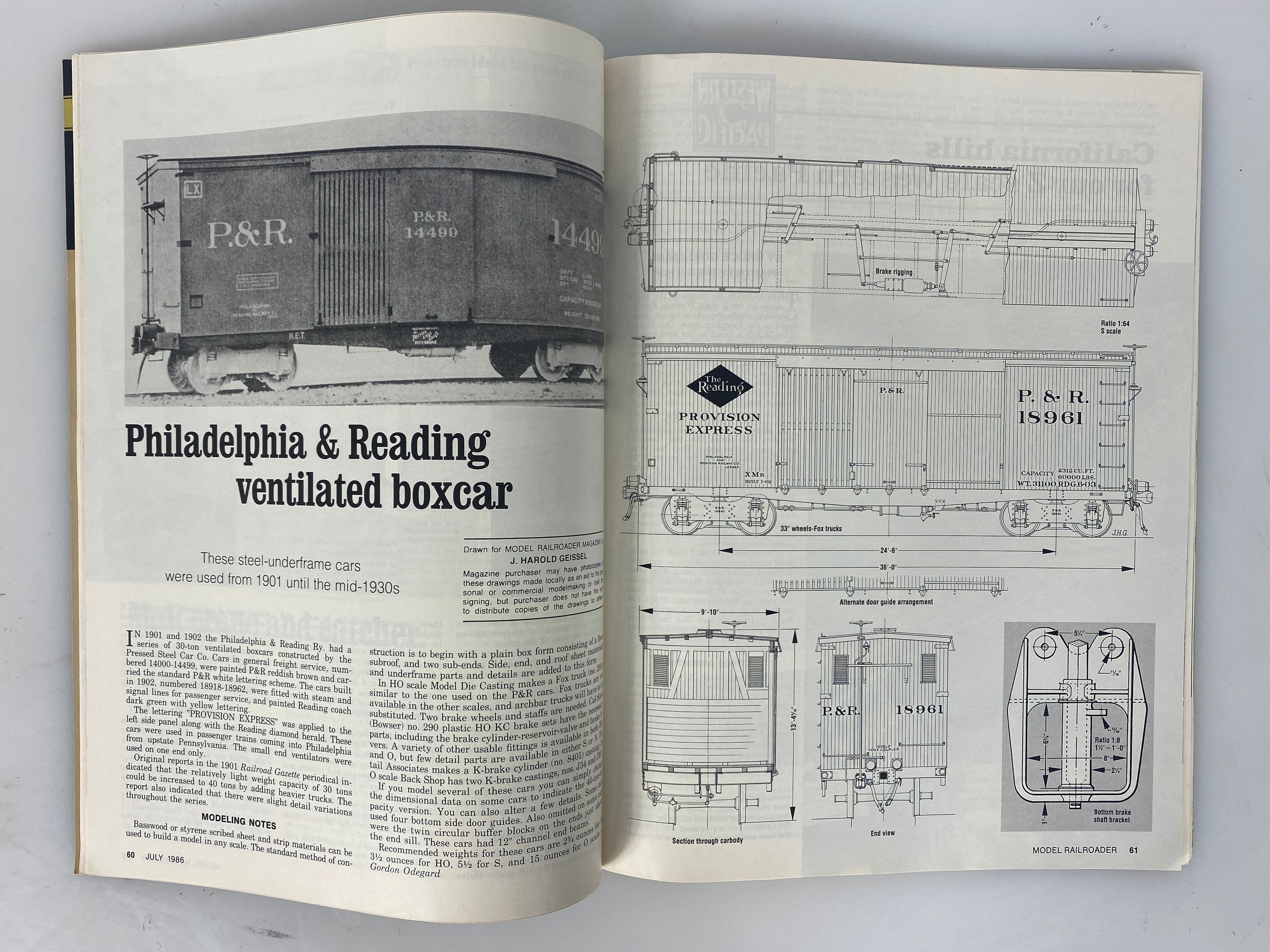 Lot of 12 Model Railroader Magazine (1986 Complete Year)