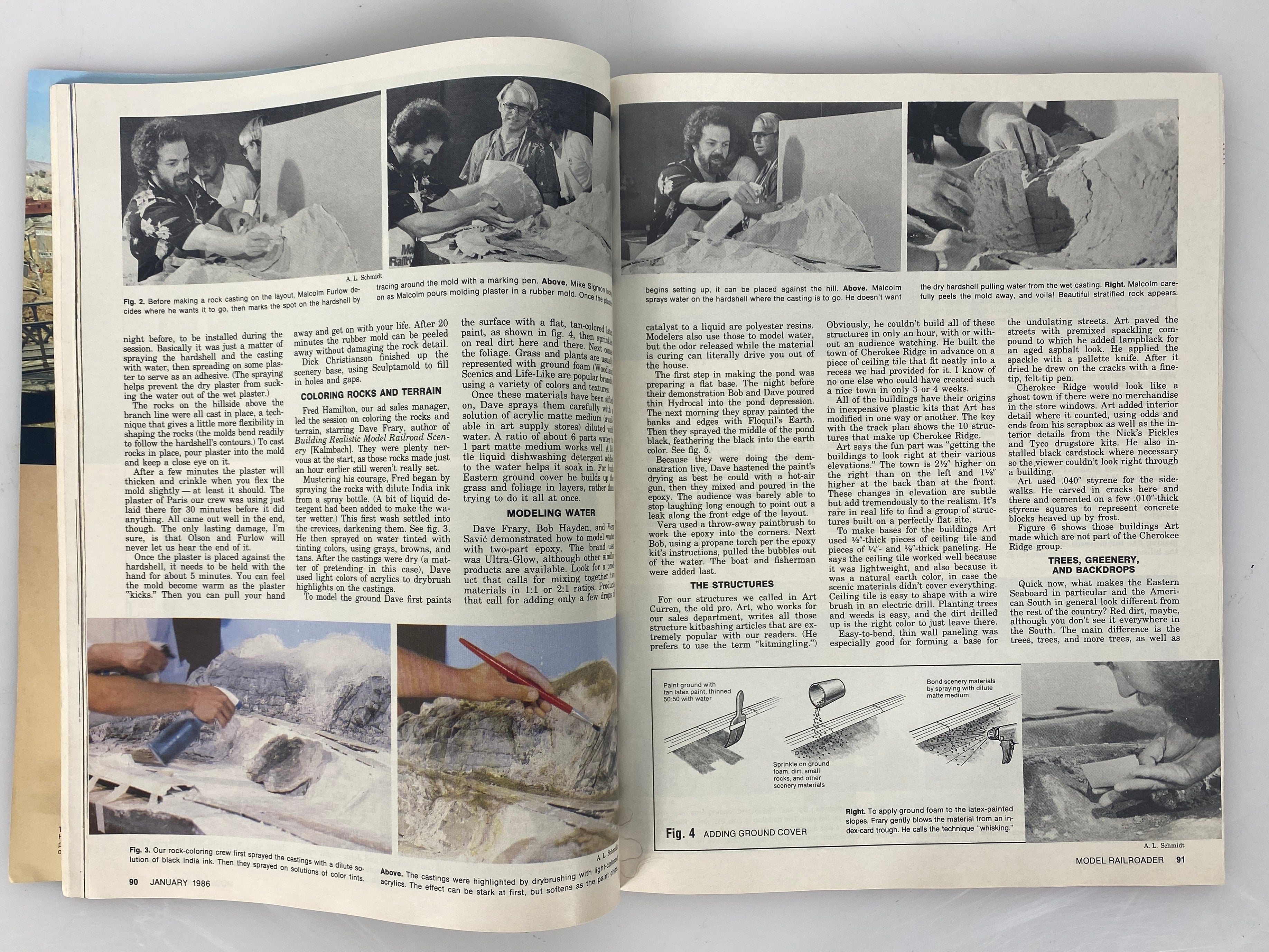 Lot of 12 Model Railroader Magazine (1986 Complete Year)