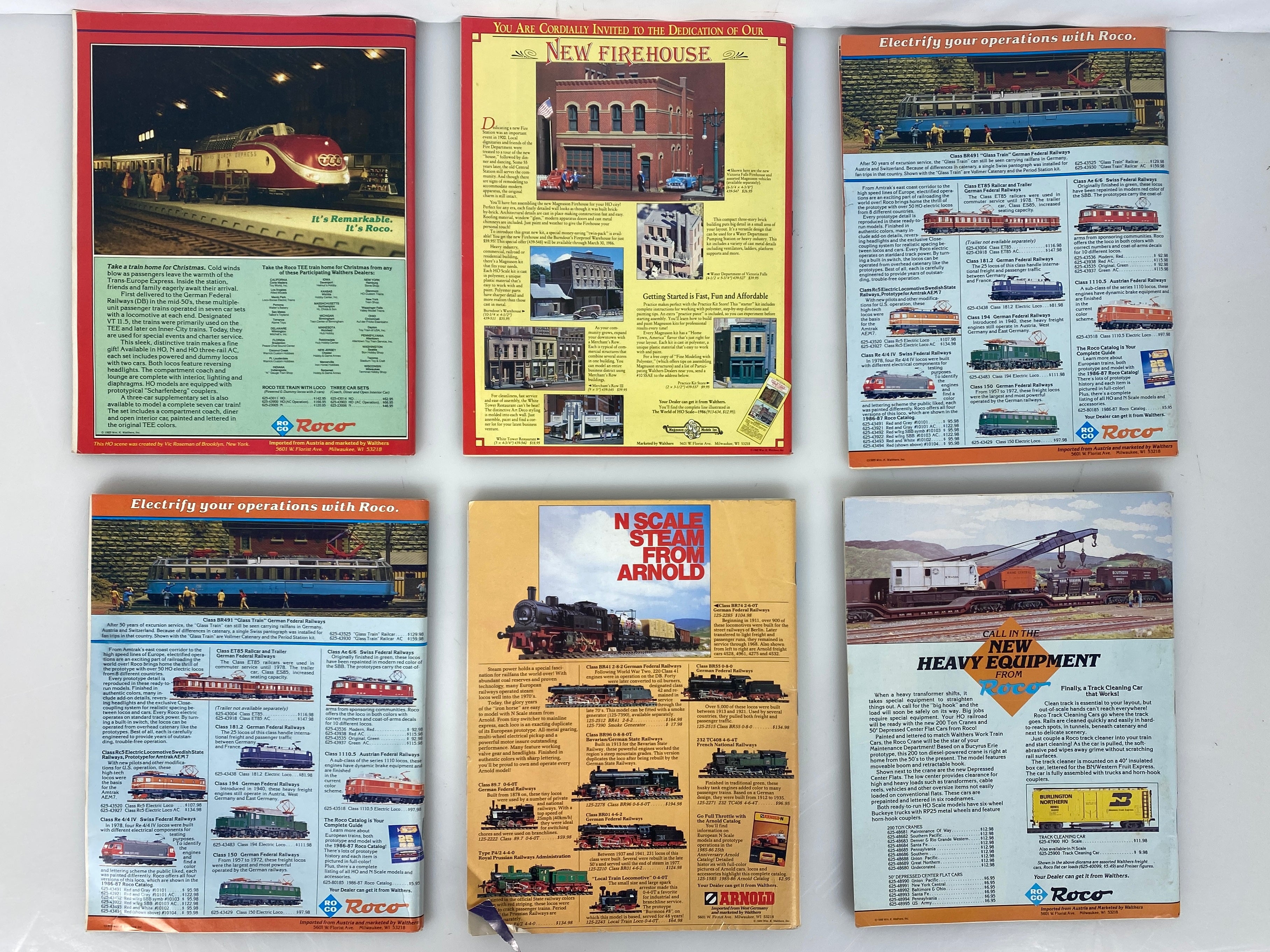 Lot of 12 Model Railroader Magazine (1986 Complete Year)