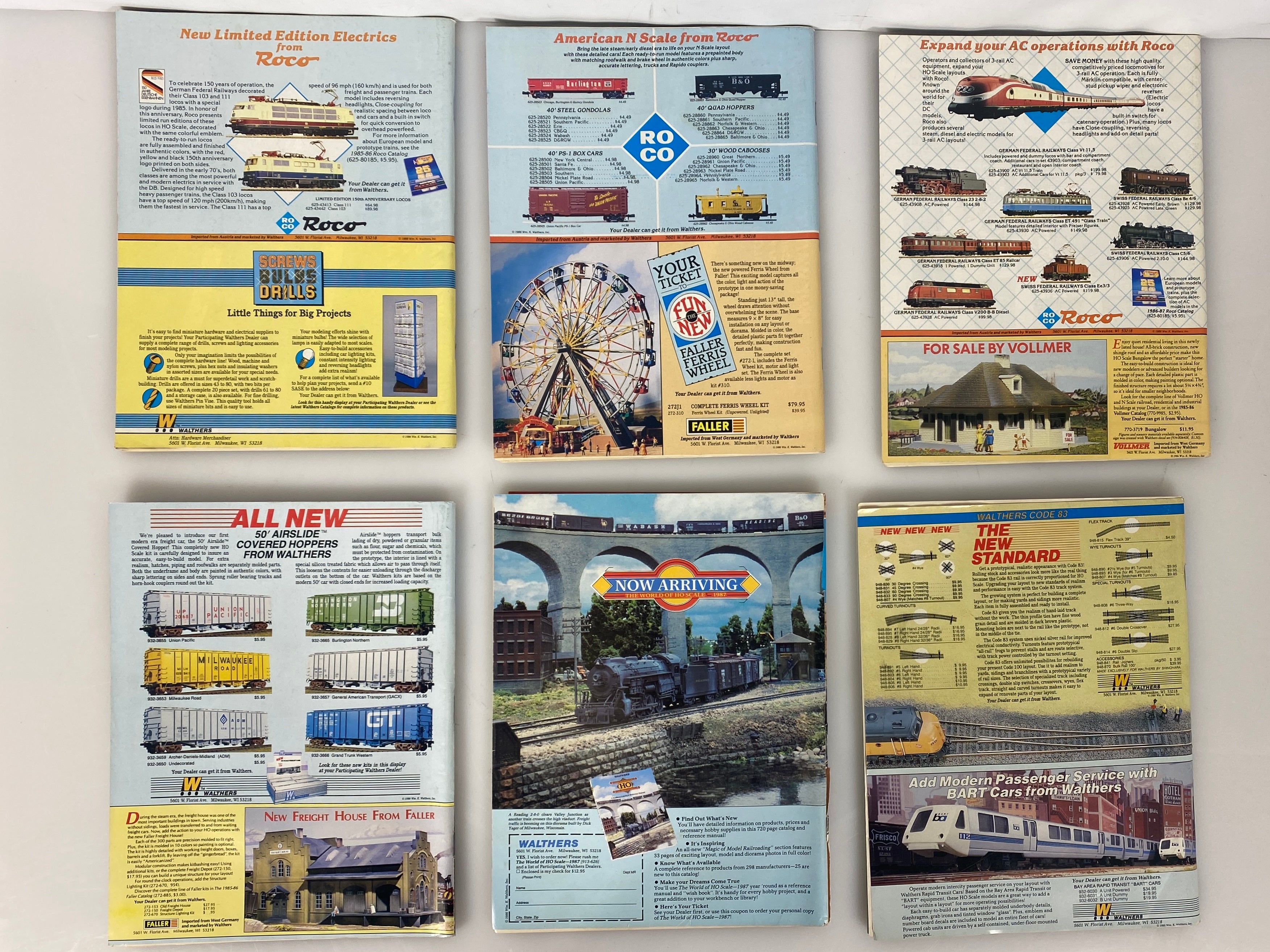 Lot of 12 Model Railroader Magazine (1986 Complete Year)