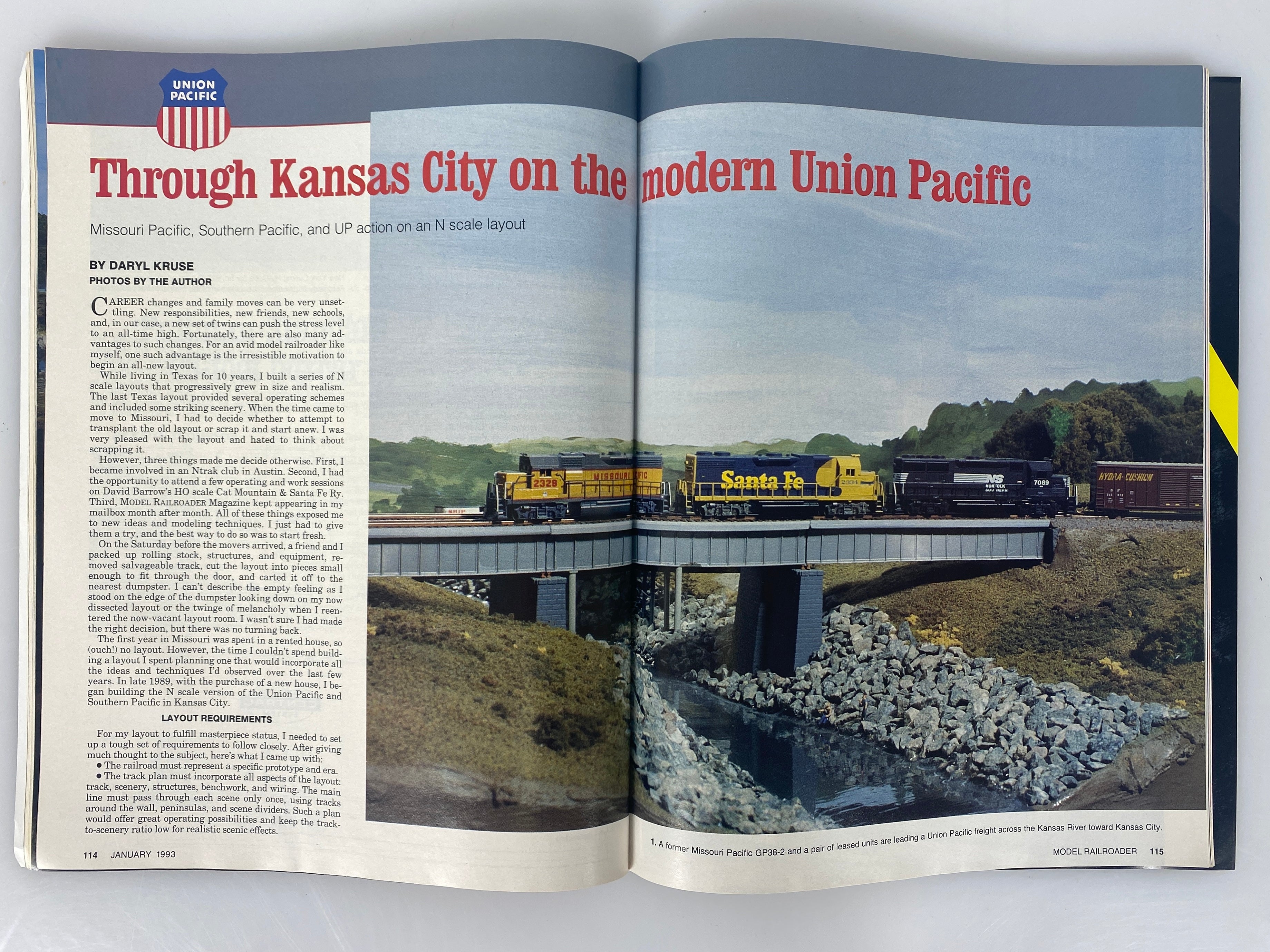 Lot of 12 Model Railroader Magazine (1993 Complete Year)