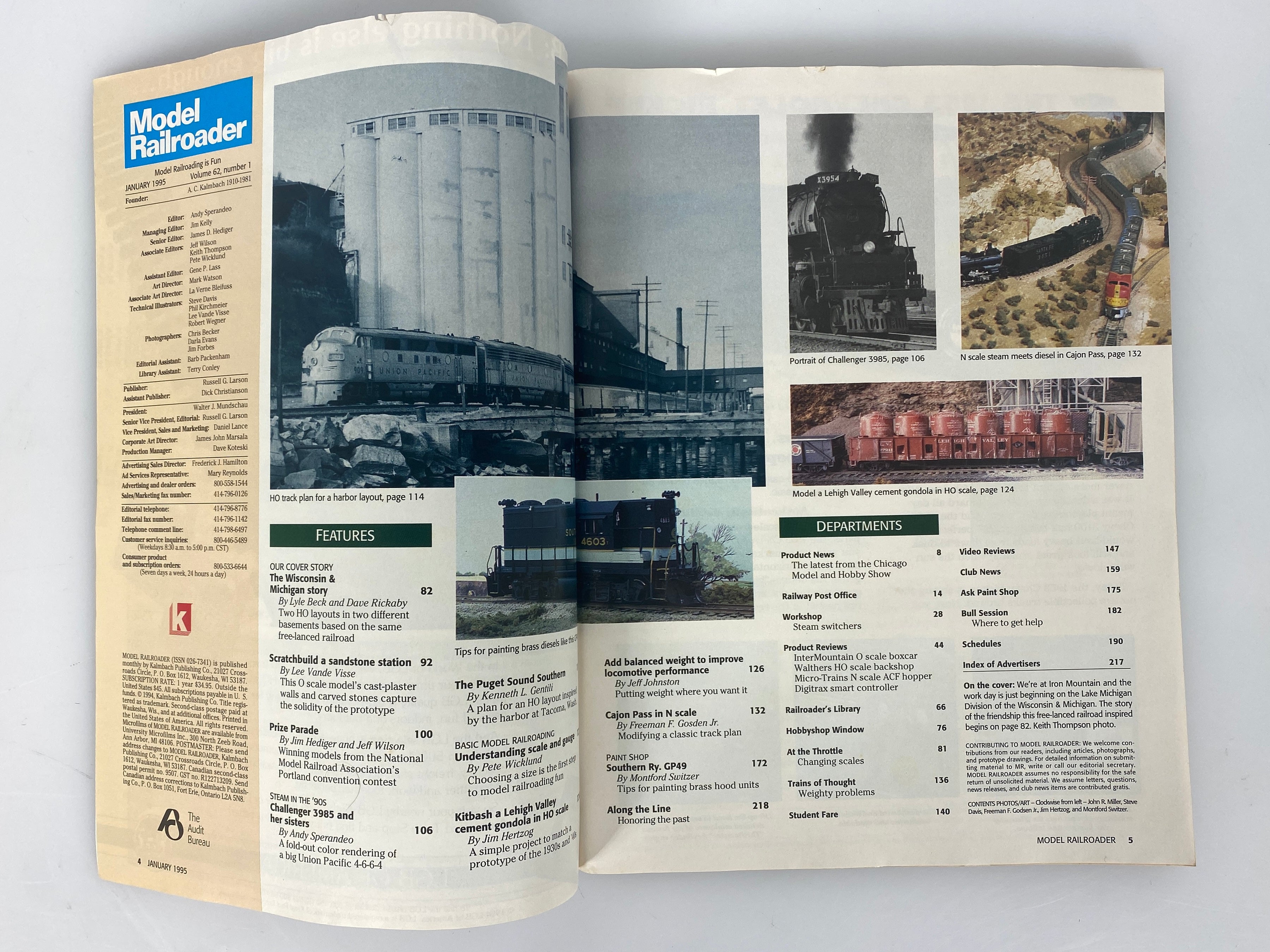Lot of 12 Model Railroader Magazine (1995 Complete Year)