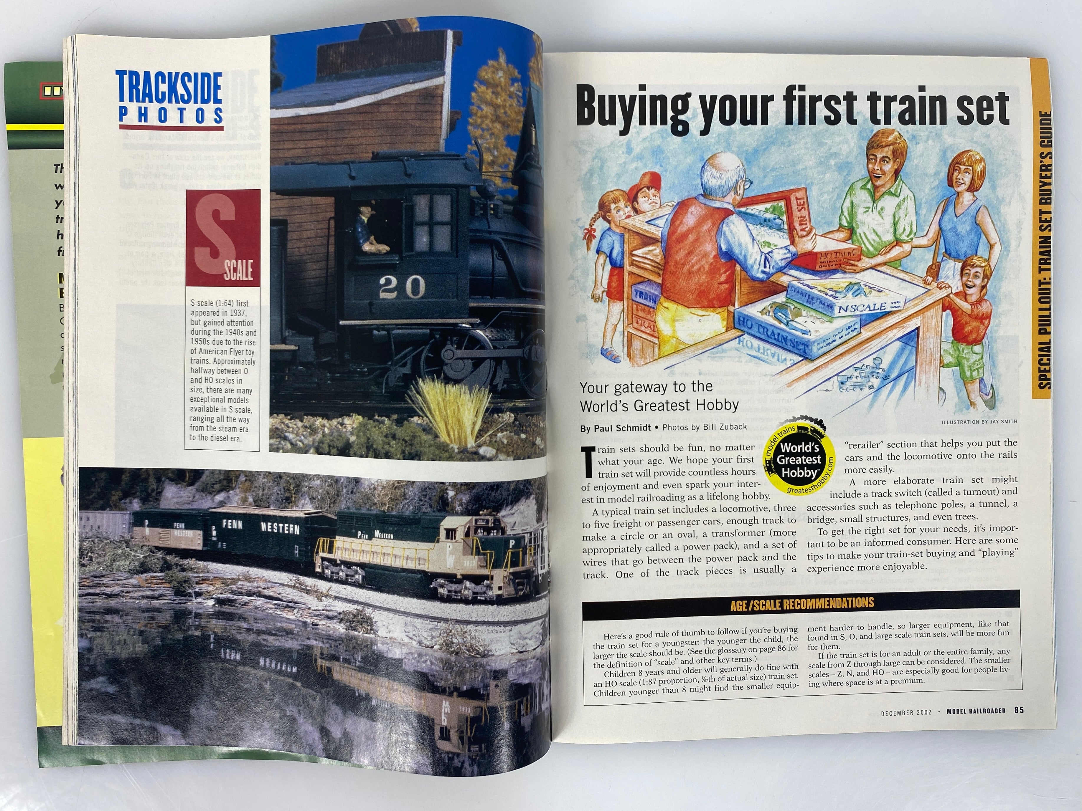 Lot of 12 Model Railroader Magazine (2002 Complete Year)