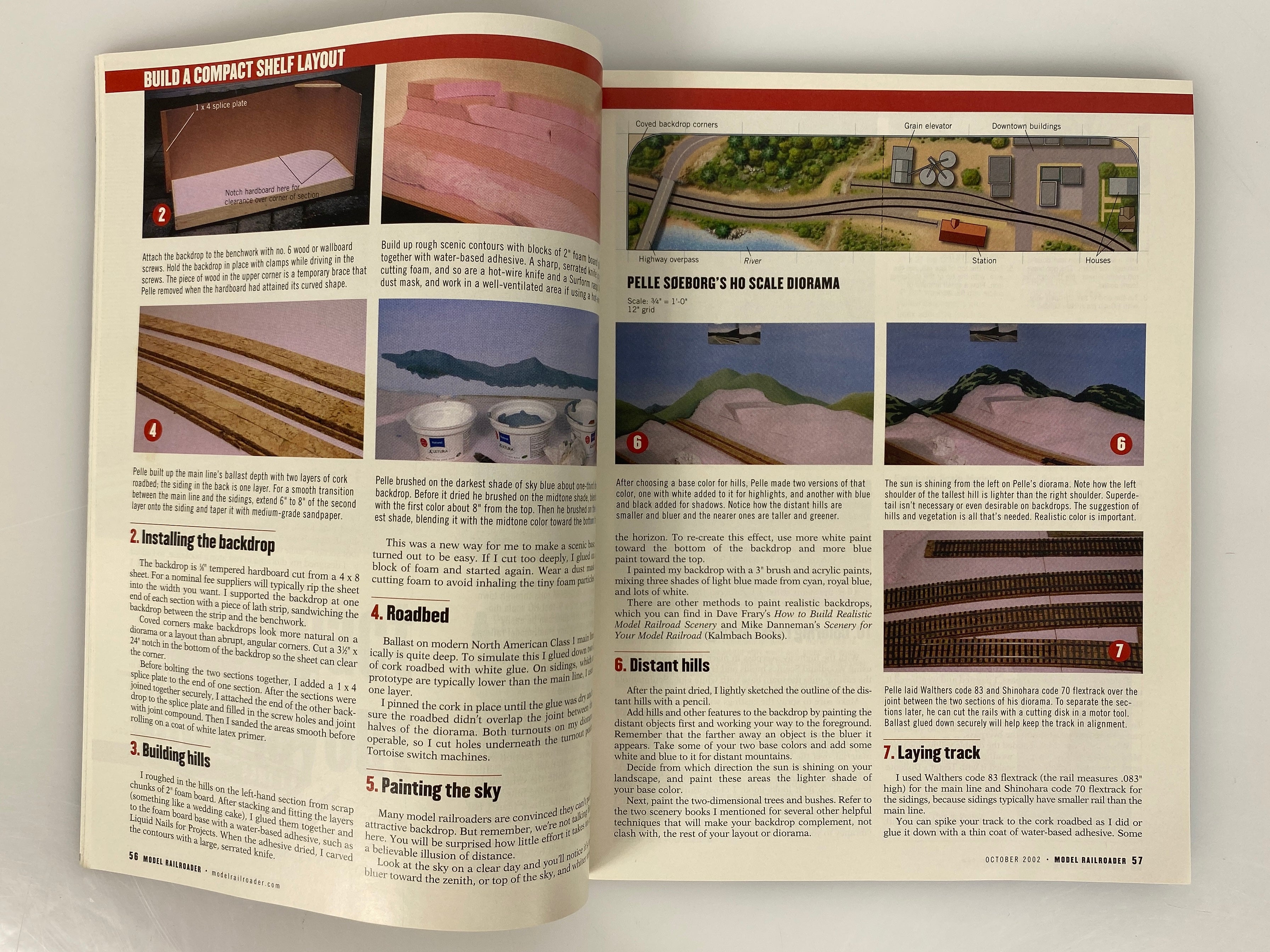Lot of 12 Model Railroader Magazine (2002 Complete Year)
