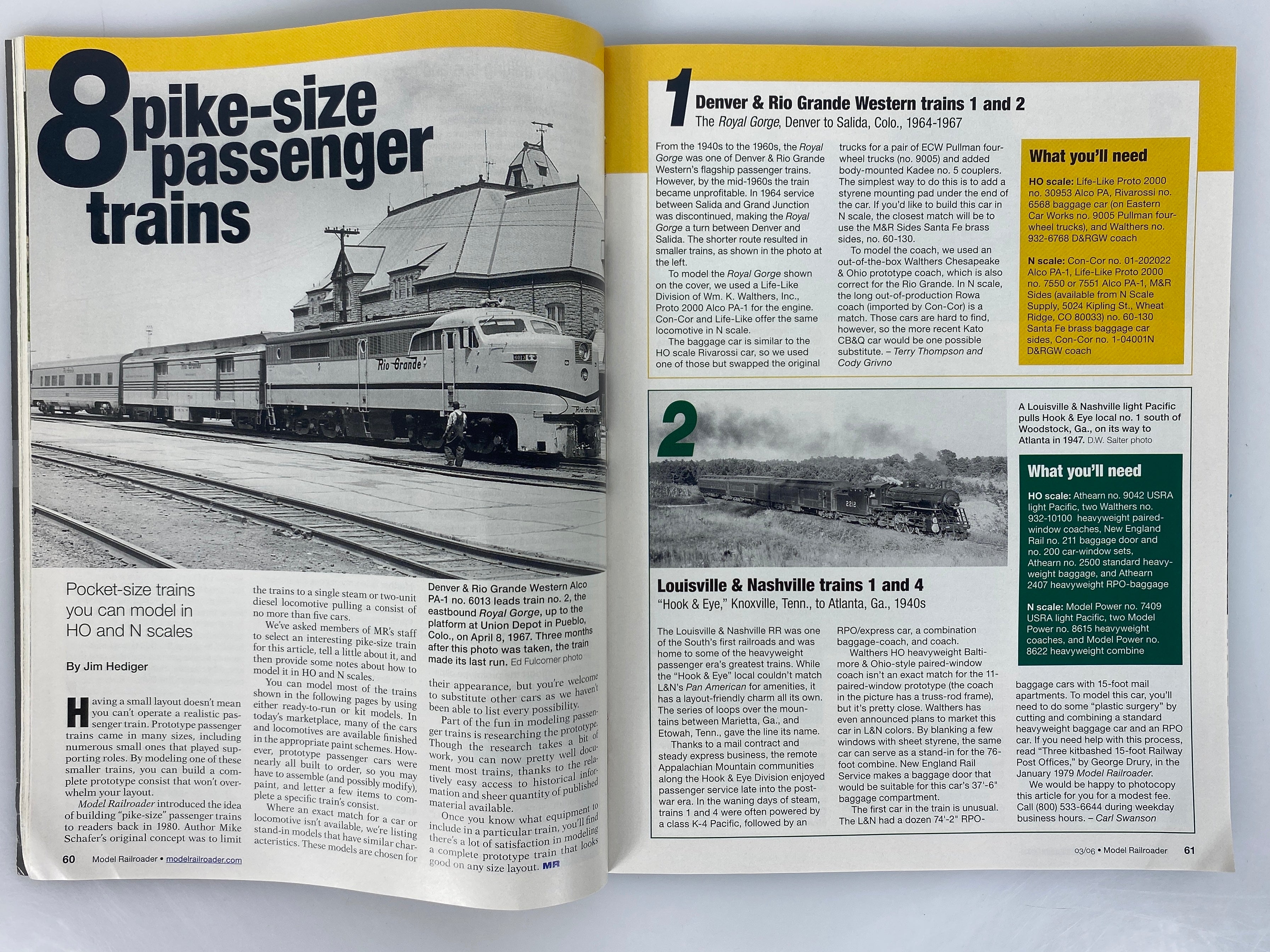 Lot of 12 Model Railroader Magazine (2006 Complete Year)