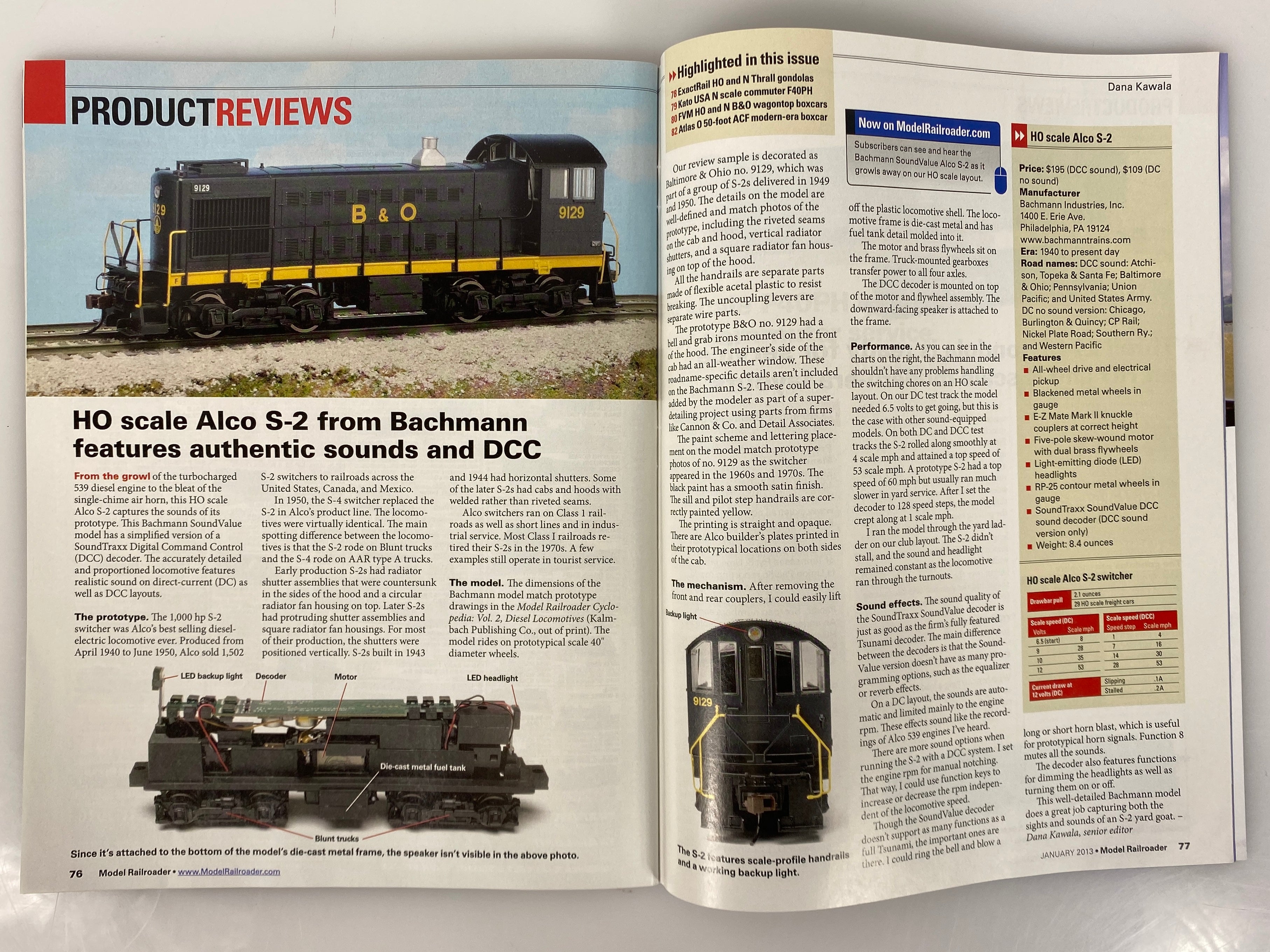 Lot of 12 Model Railroader Magazine (2013 Complete Year)