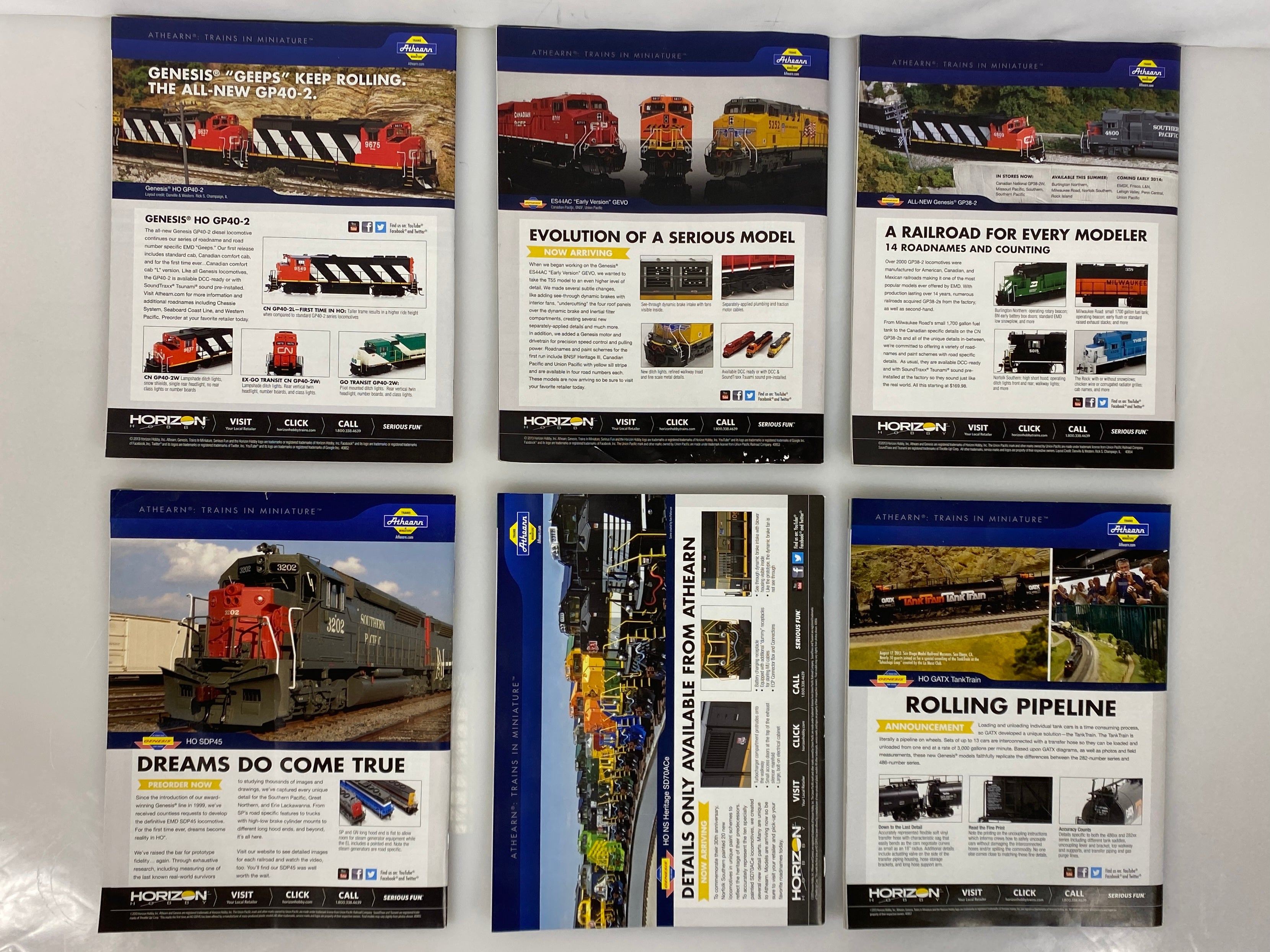 Lot of 12 Model Railroader Magazine (2013 Complete Year)