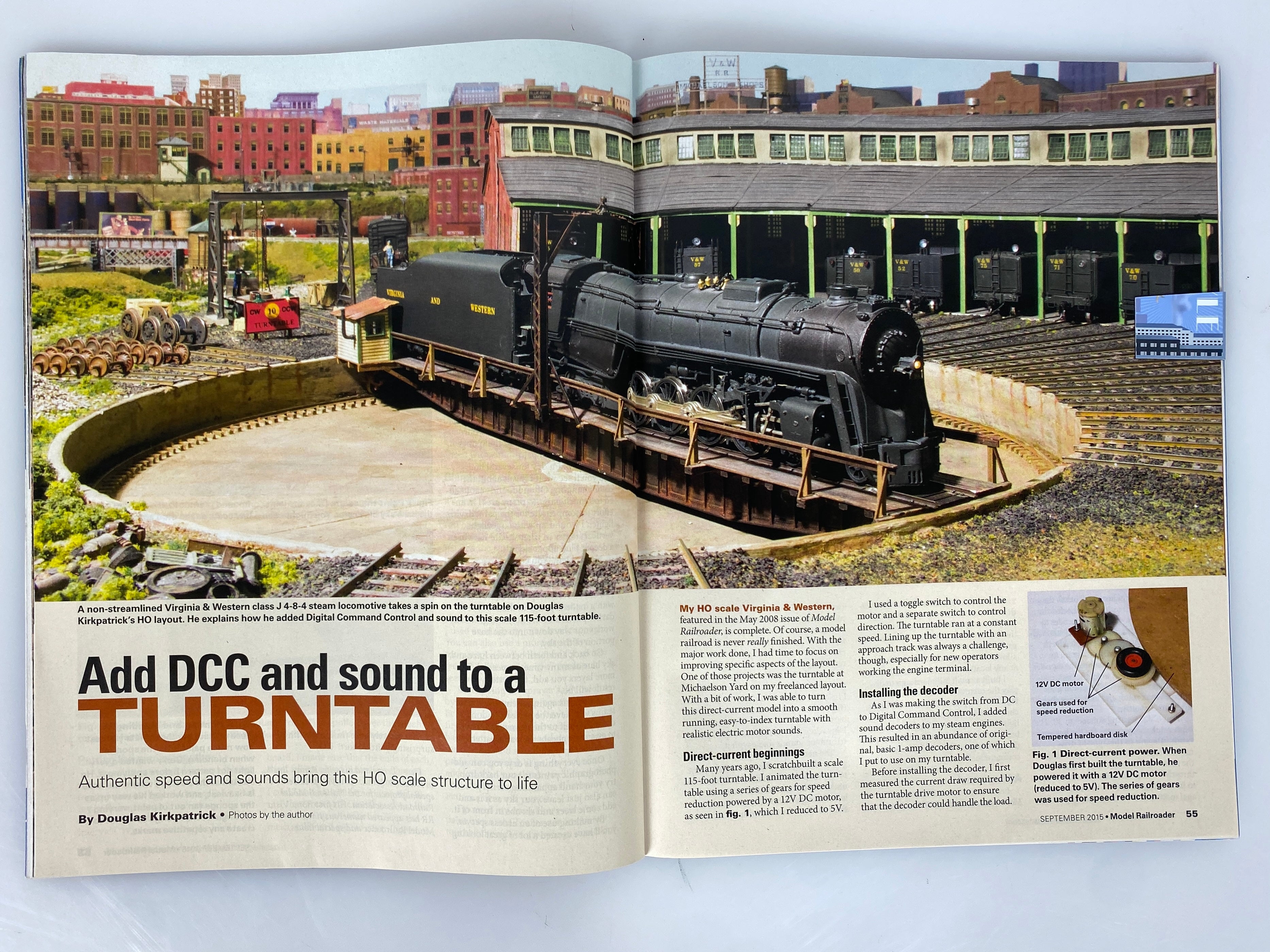 Lot of 12 Model Railroader Magazine (2015 Complete Year)