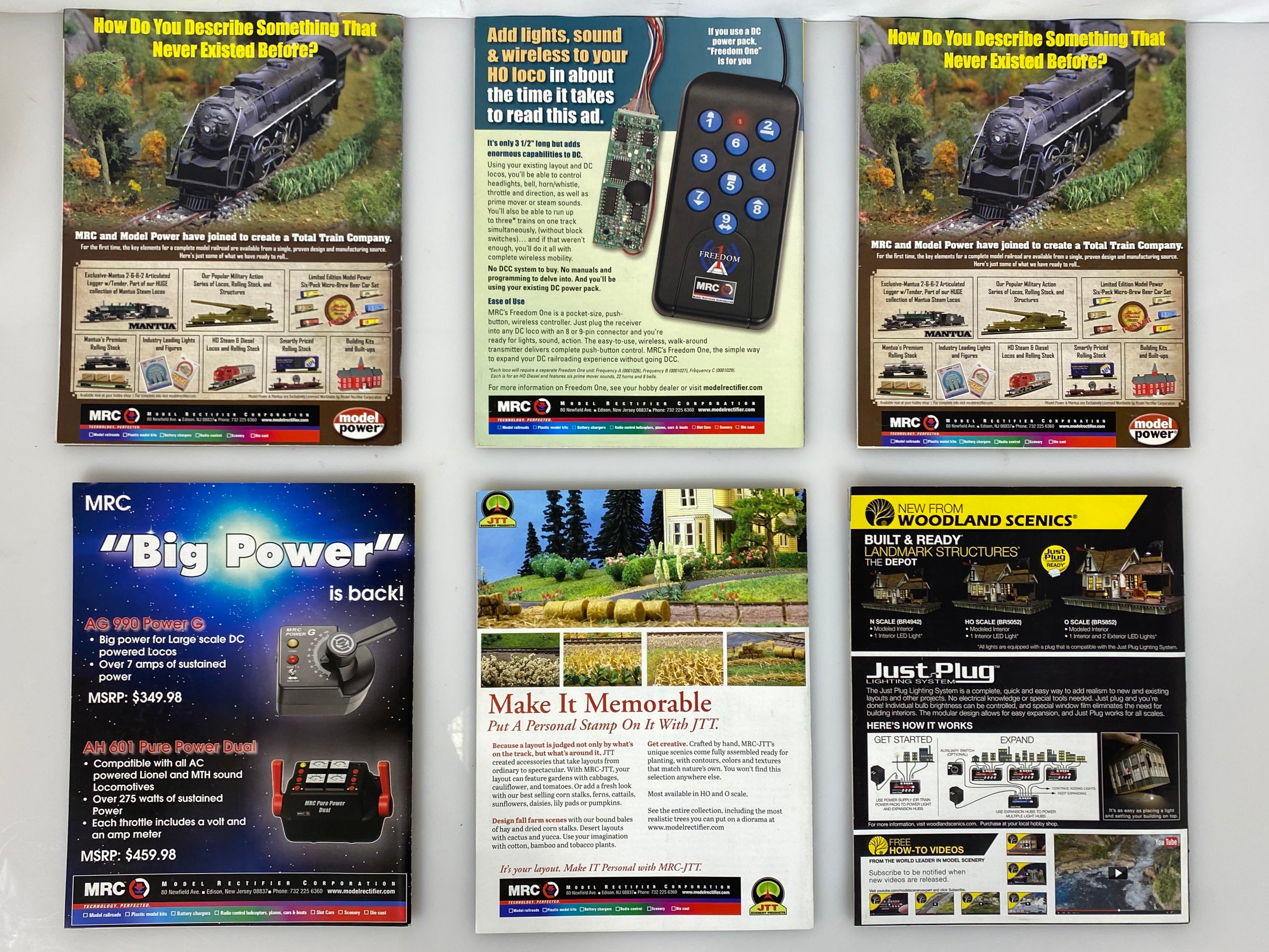 Lot of 12 Model Railroader Magazine (2015 Complete Year)