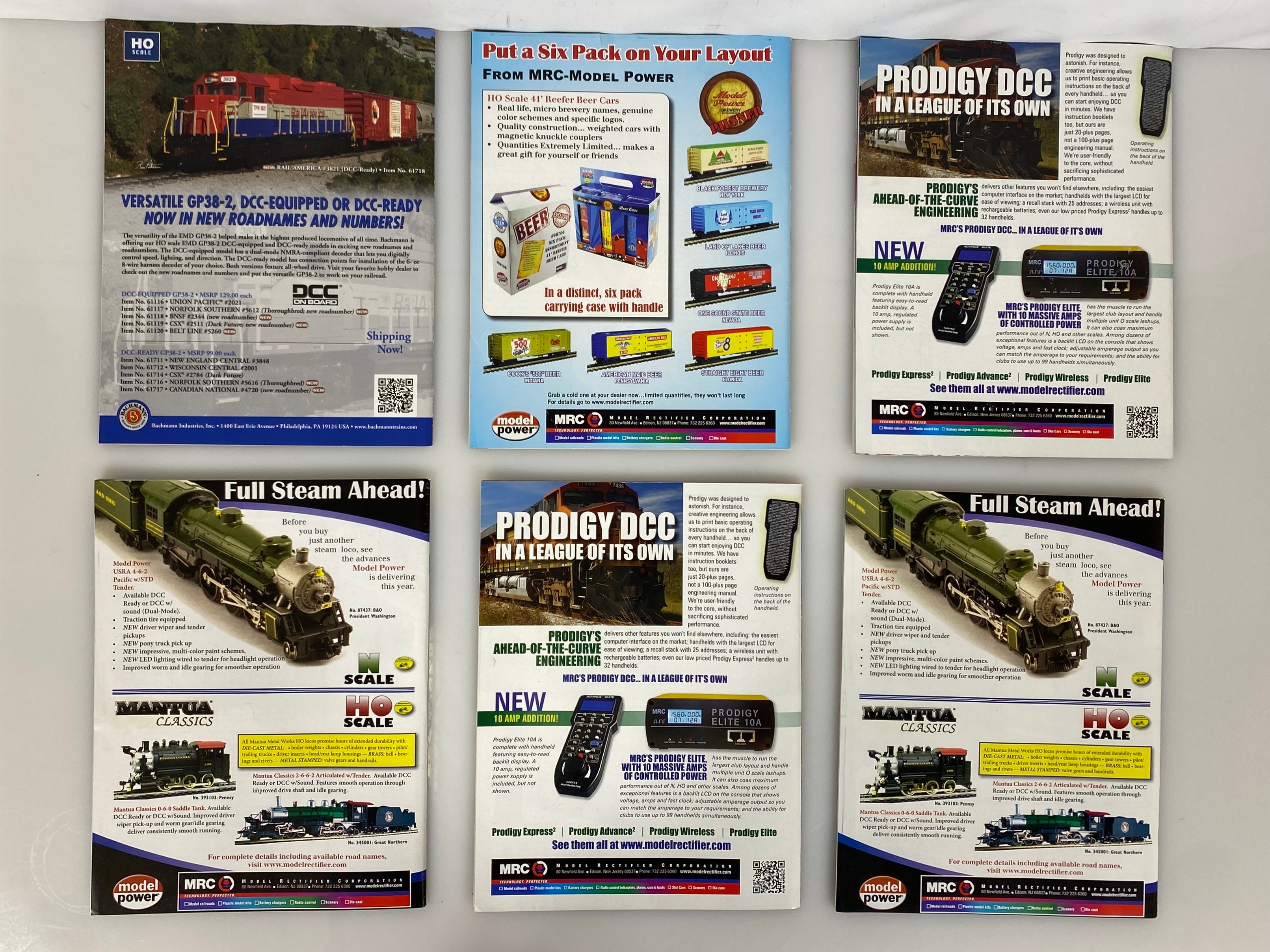 Lot of 12 Model Railroader Magazine (2015 Complete Year)