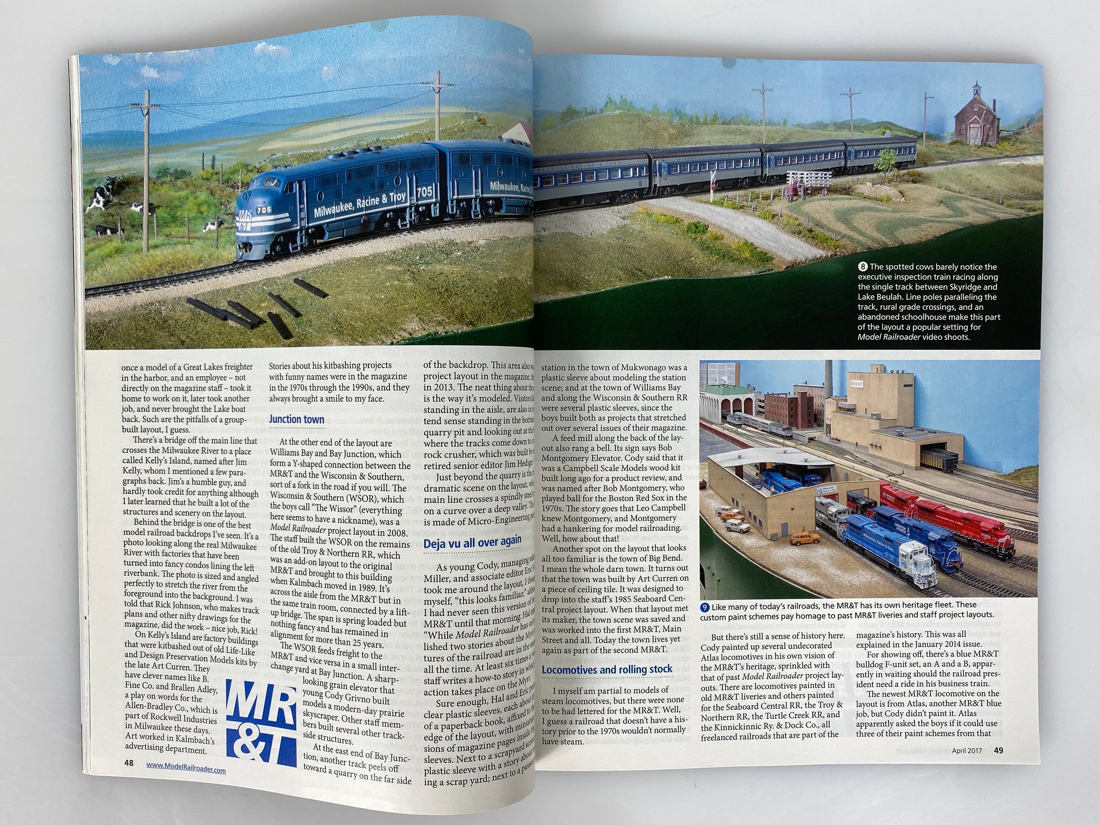 Lot of 12 Model Railroader Magazine (2017 Complete Year)
