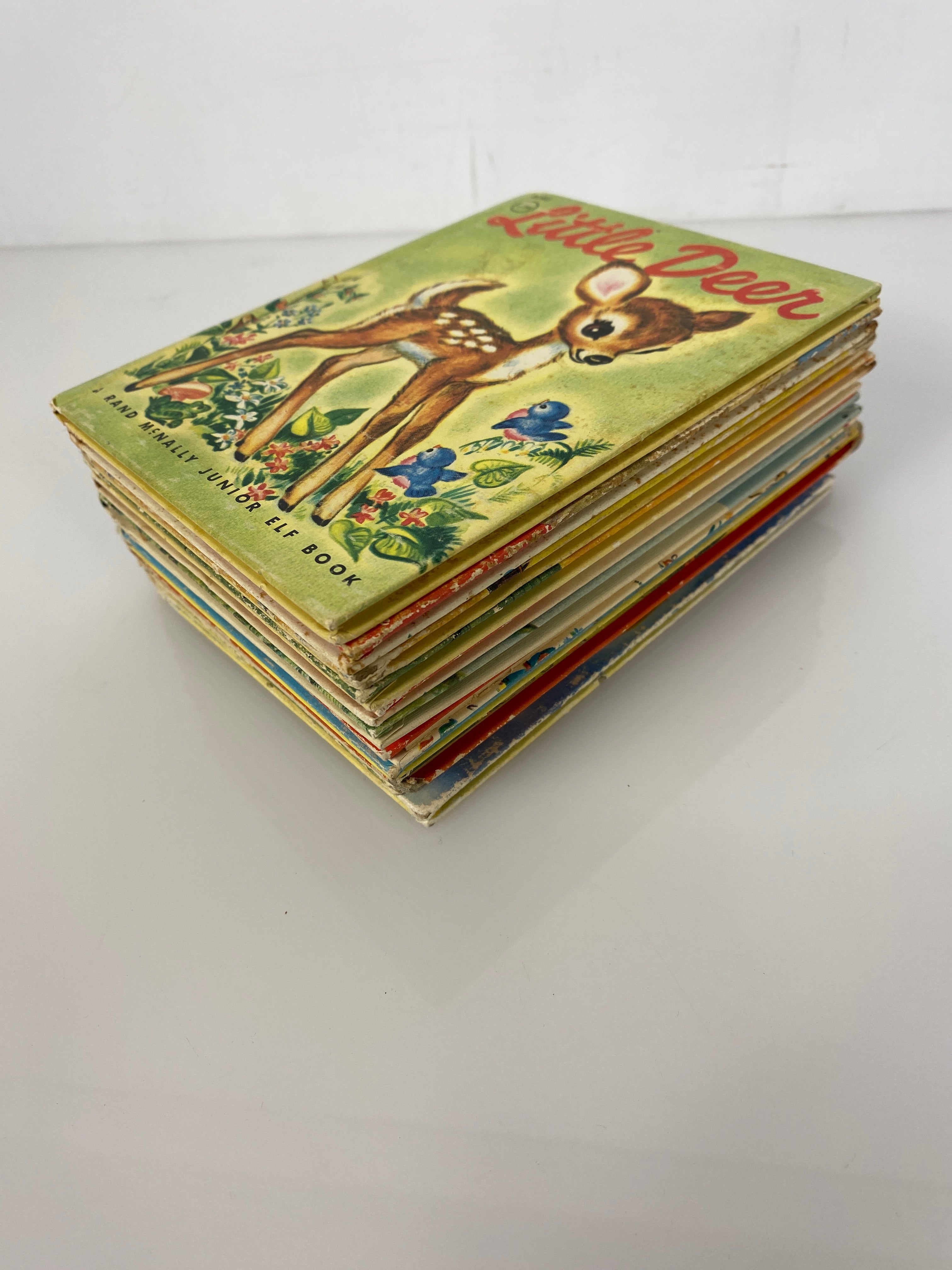 Lot of 12 Rand McNally Elf Small Children's Books 1942-1967