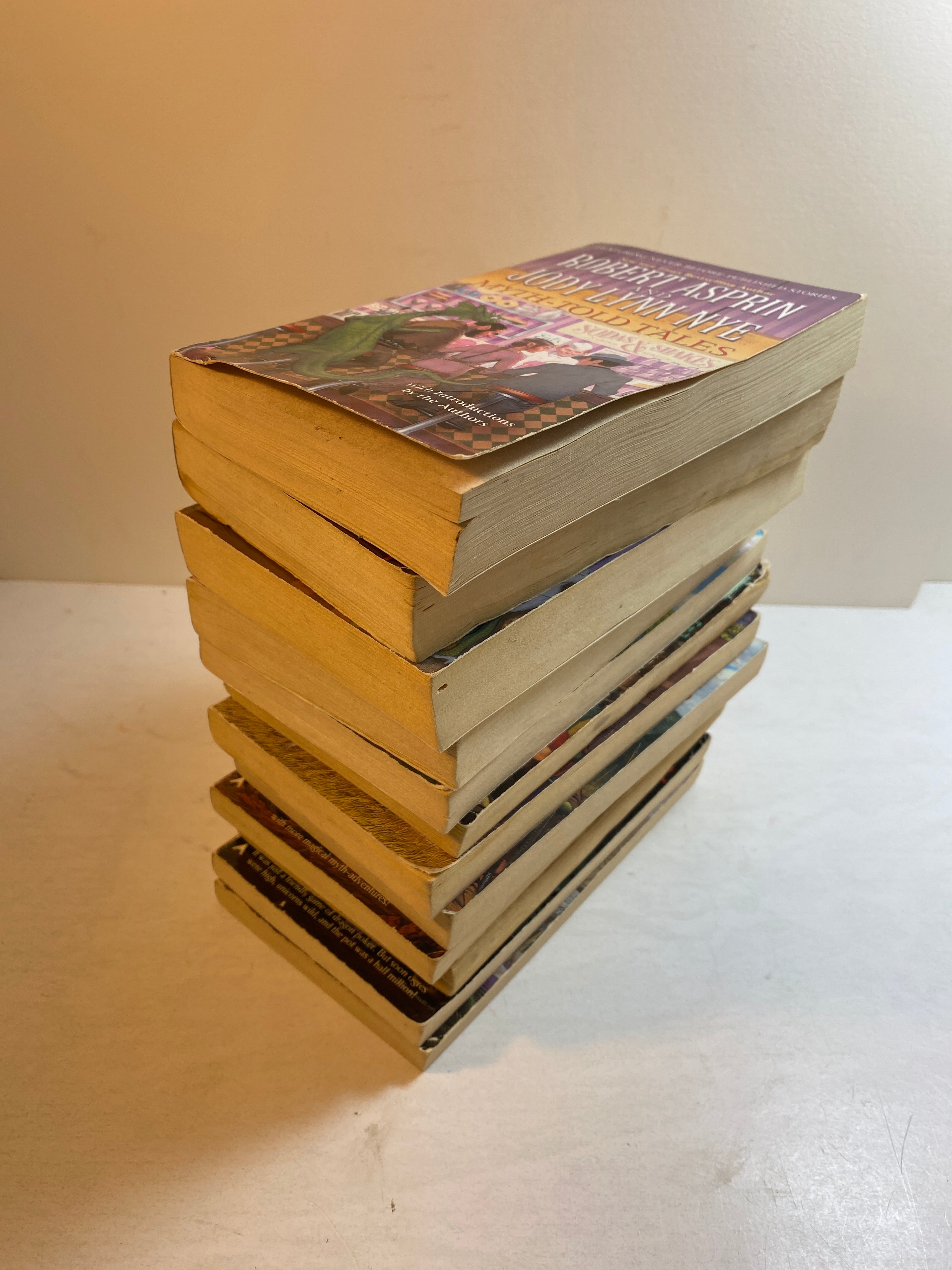Lot of 12 Robert Aspirin Jody Nye Myth Book Series paperbacks 1985-2007