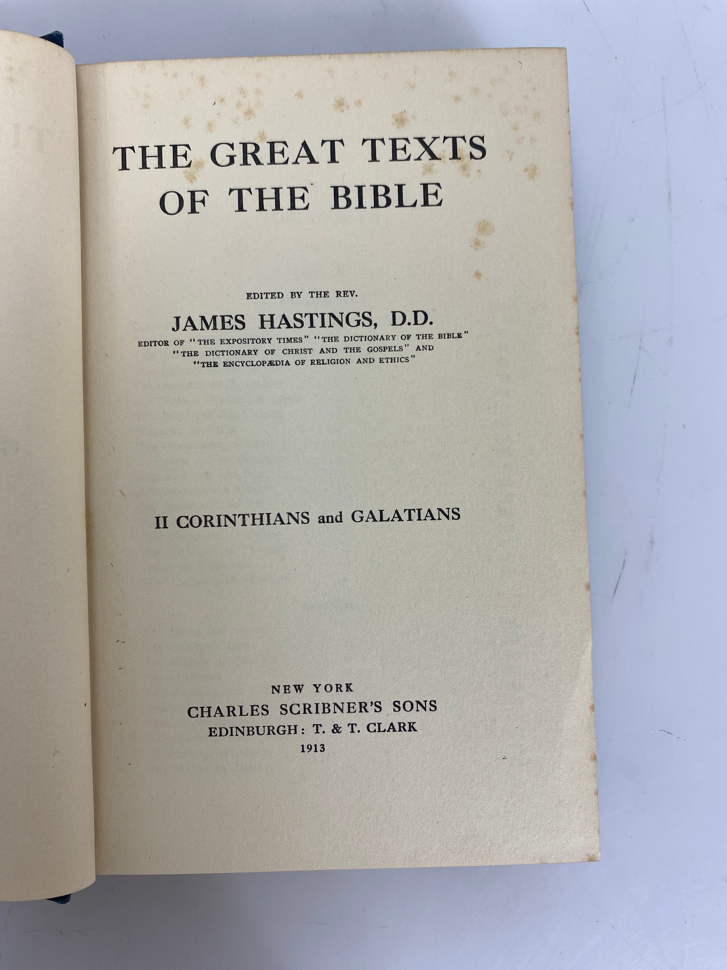 Lot of 12 The Great Texts of the Bible Hastings 1910-15 HC