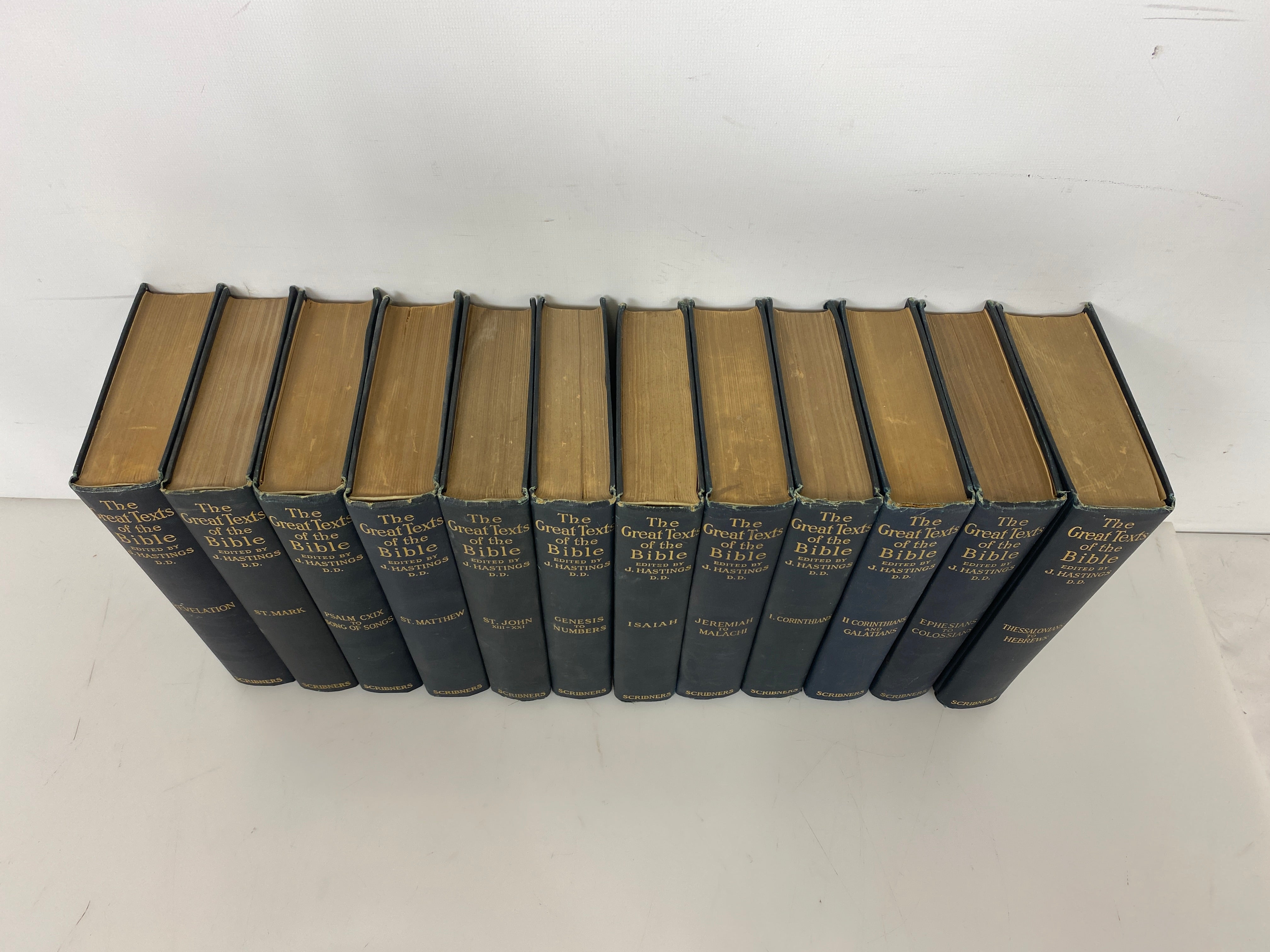Lot of 12 The Great Texts of the Bible Hastings 1910-15 HC