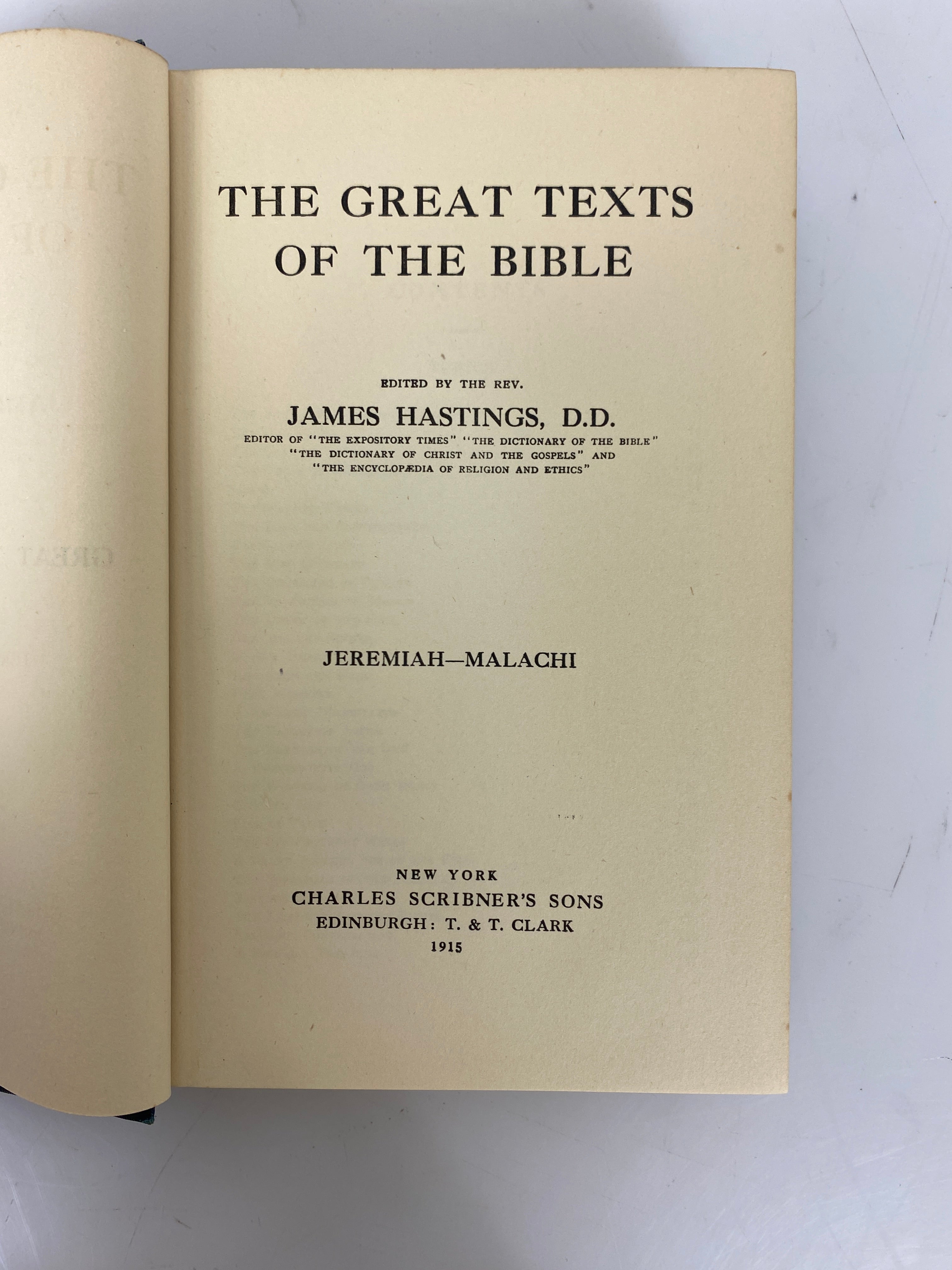 Lot of 12 The Great Texts of the Bible Hastings 1910-15 HC