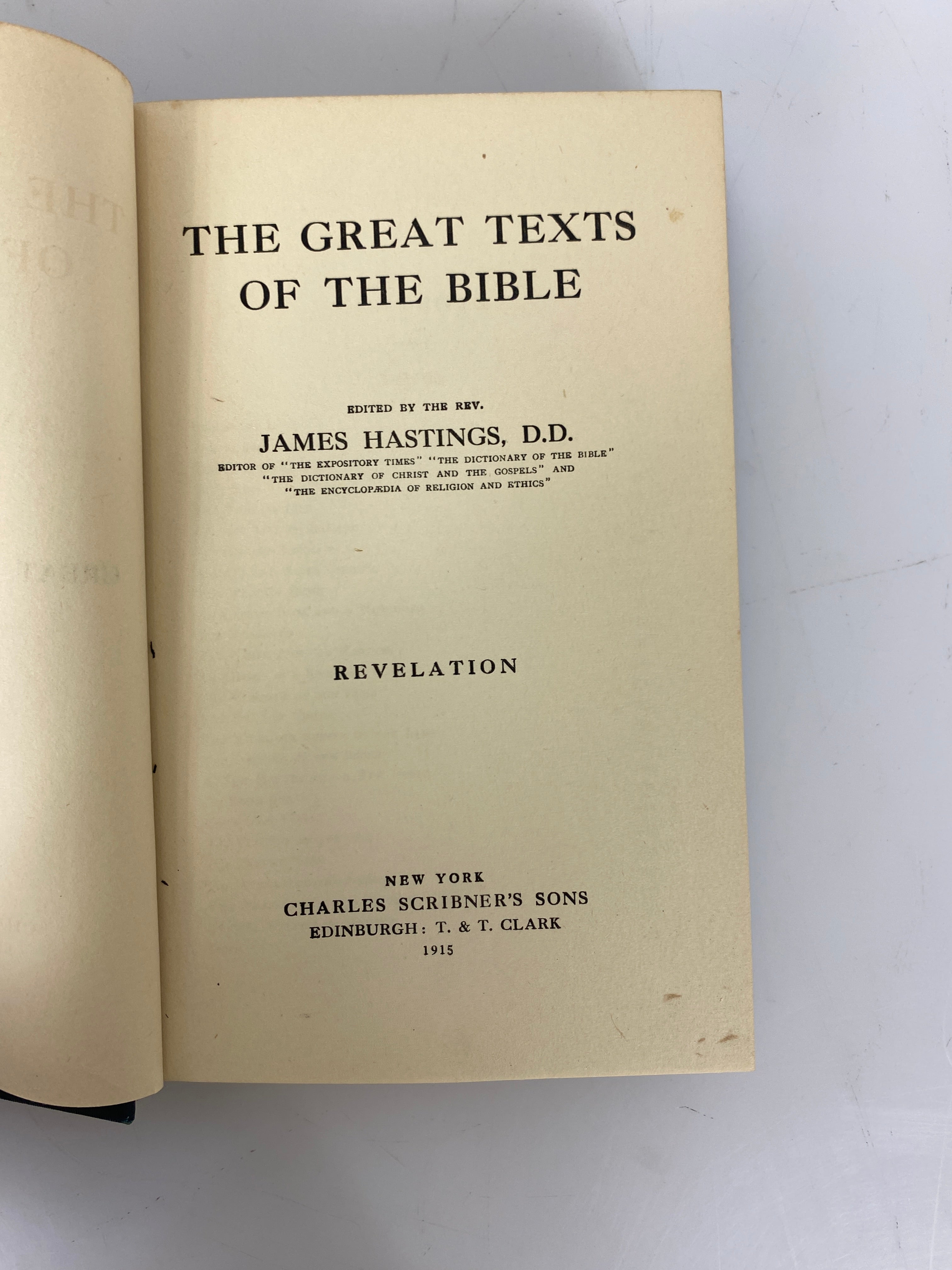 Lot of 12 The Great Texts of the Bible Hastings 1910-15 HC