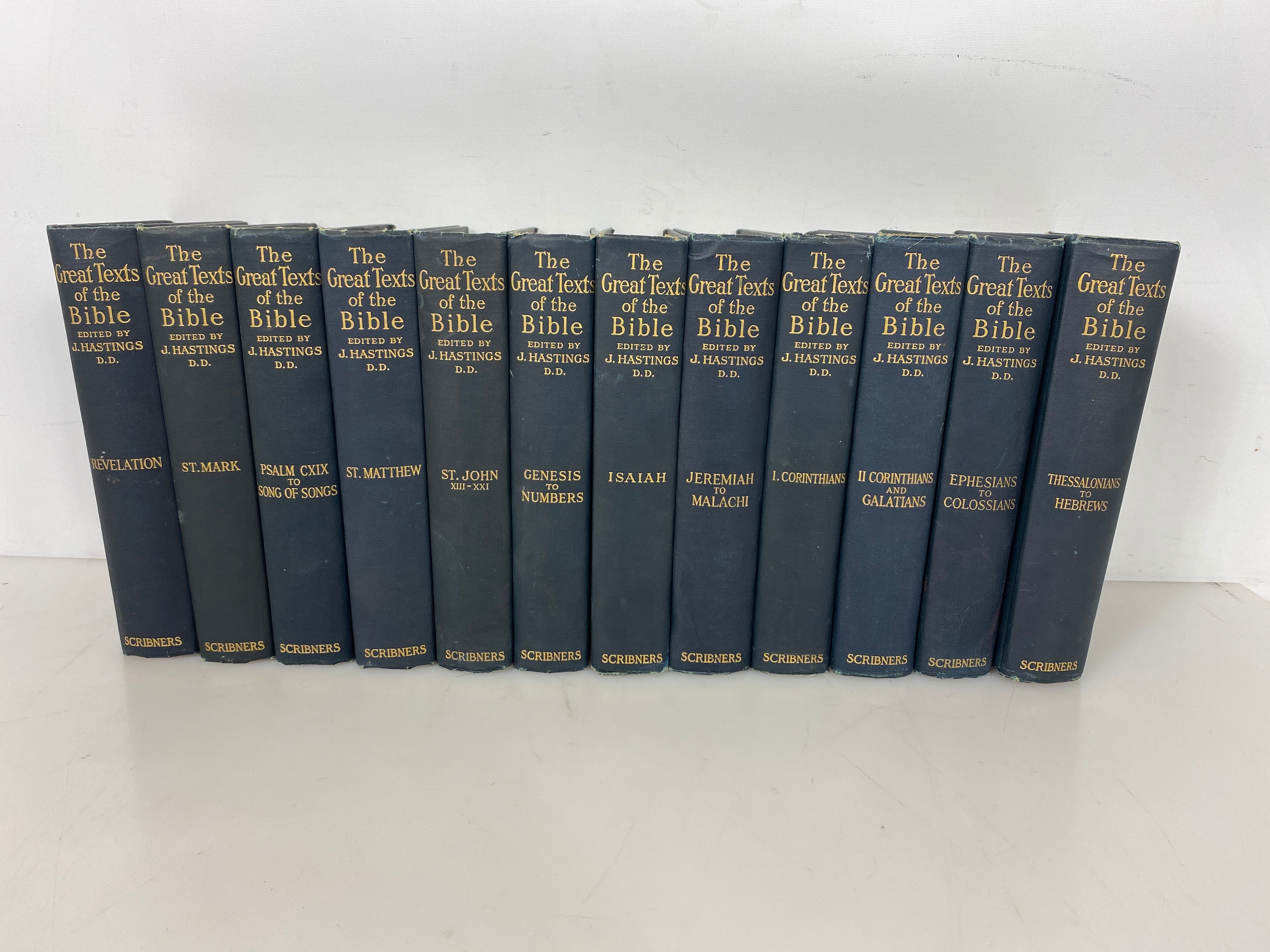 Lot of 12 The Great Texts of the Bible Hastings 1910-15 HC