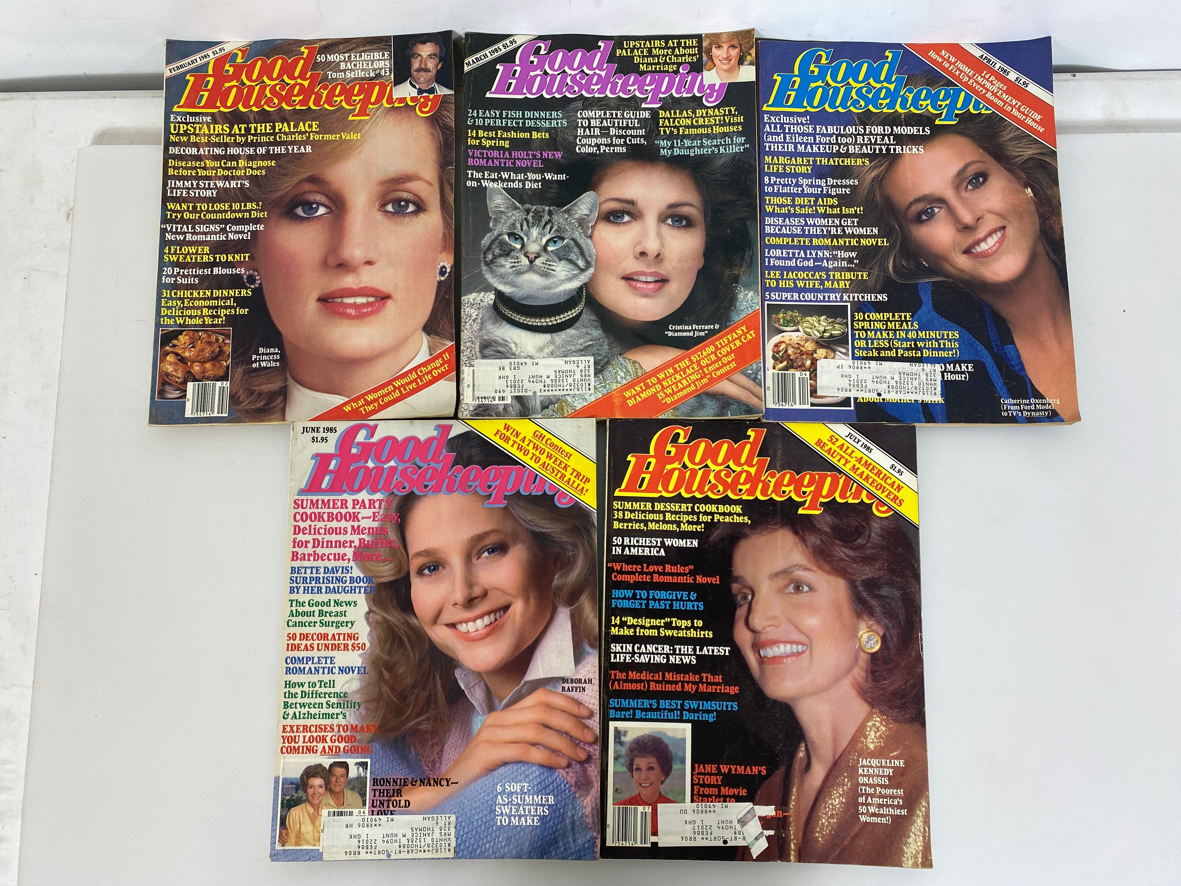 Lot of 12 Vintage Good Housekeeping Magazines 1986