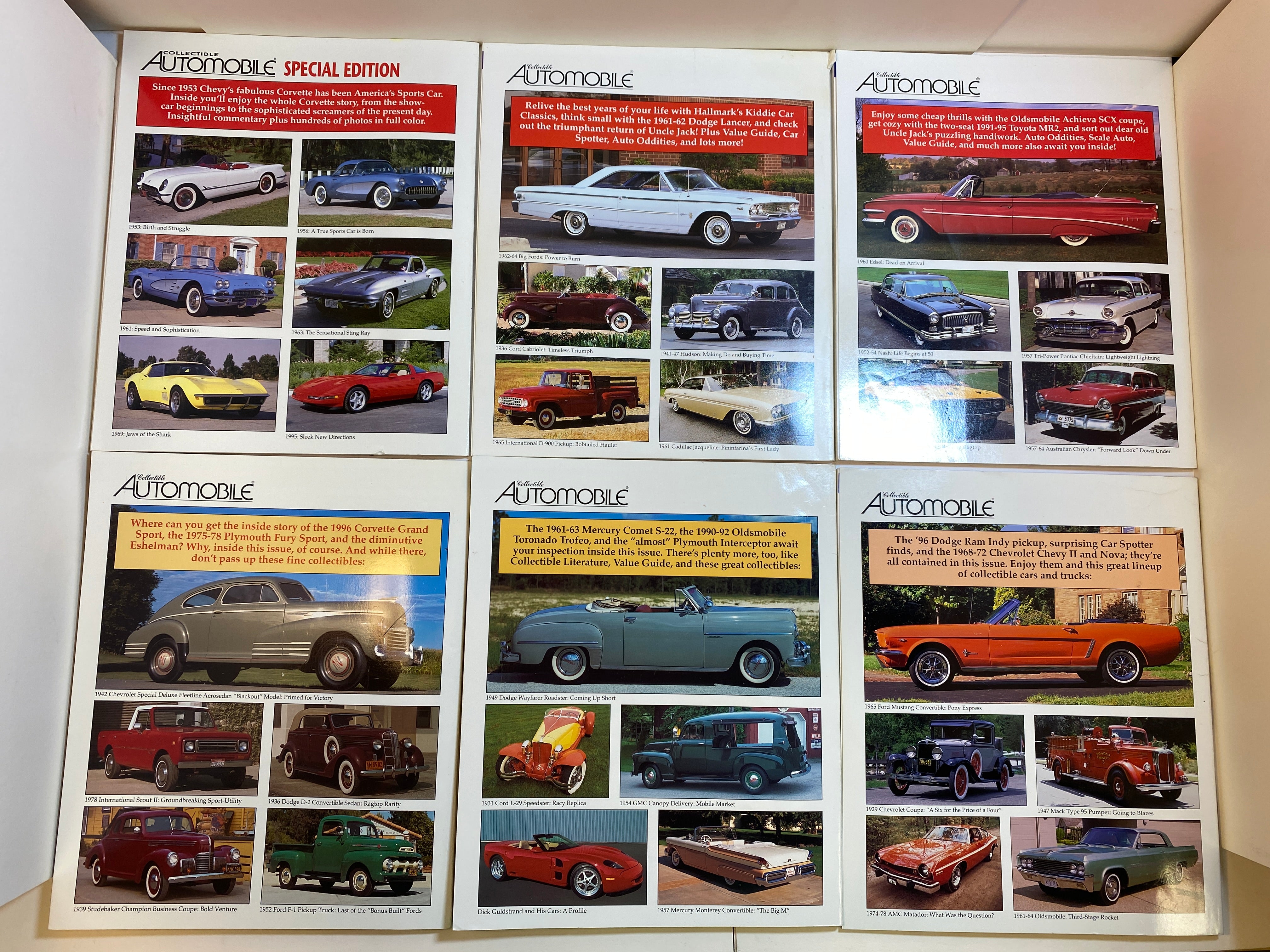 Lot of 13 Collectible Automobile Magazines 1995-1996